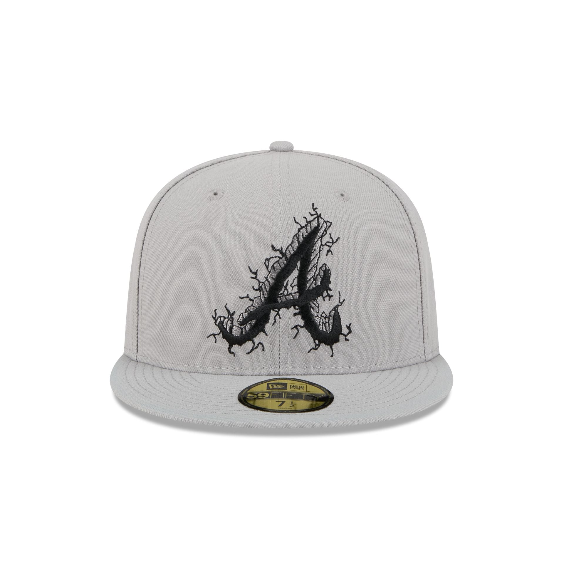 Atlanta Braves Cracked Cement 59FIFTY Fitted Hat - Image 2