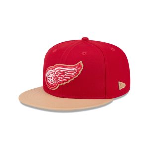 Detroit Red Wings Leather Visor 59FIFTY Fitted Hat