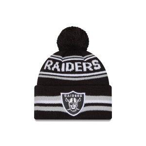 Las Vegas Raiders Classic Pom Knit Hat