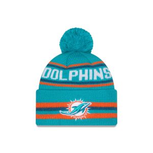 Miami Dolphins Classic Pom Knit Hat