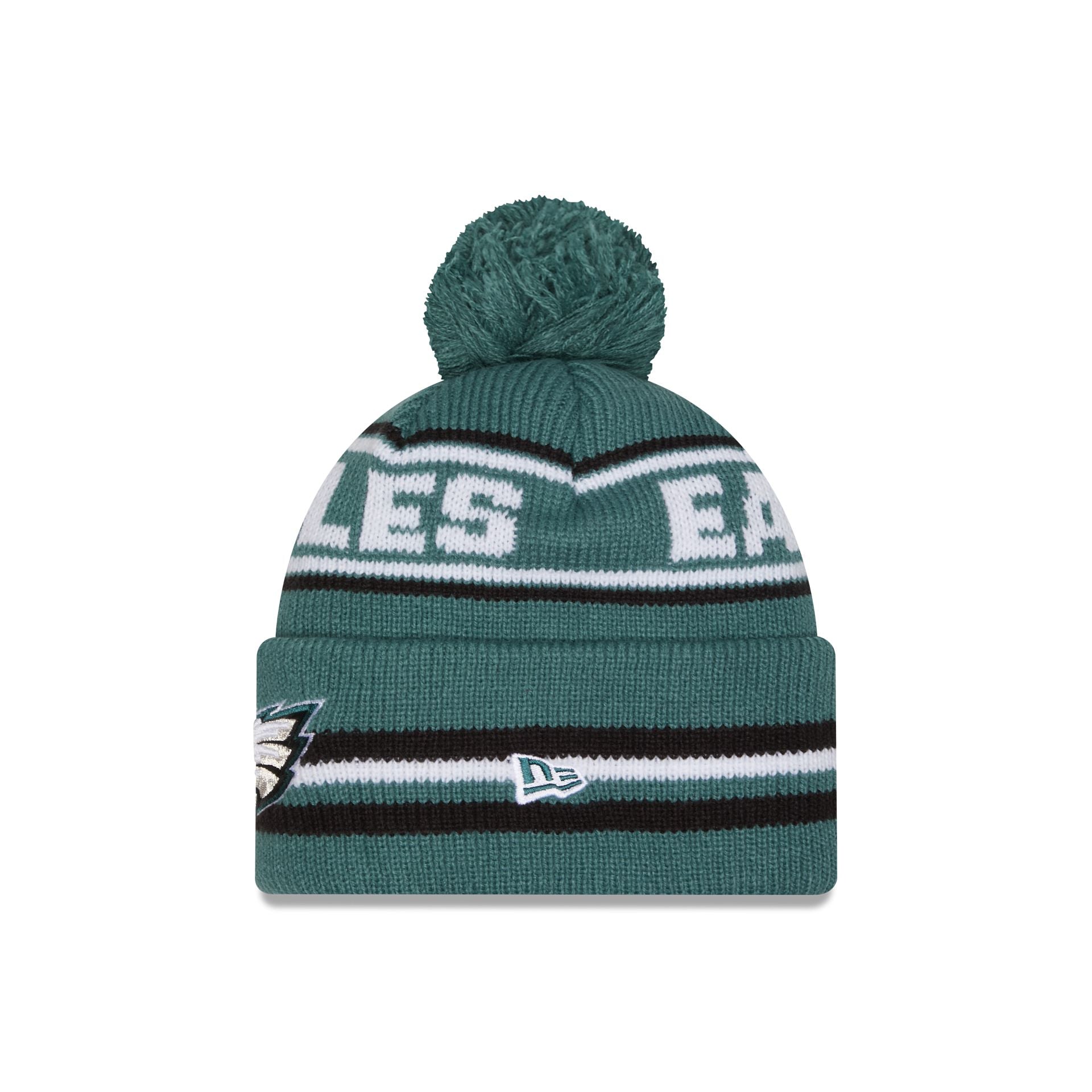 Philadelphia Eagles Classic Pom Knit Hat - Image 2