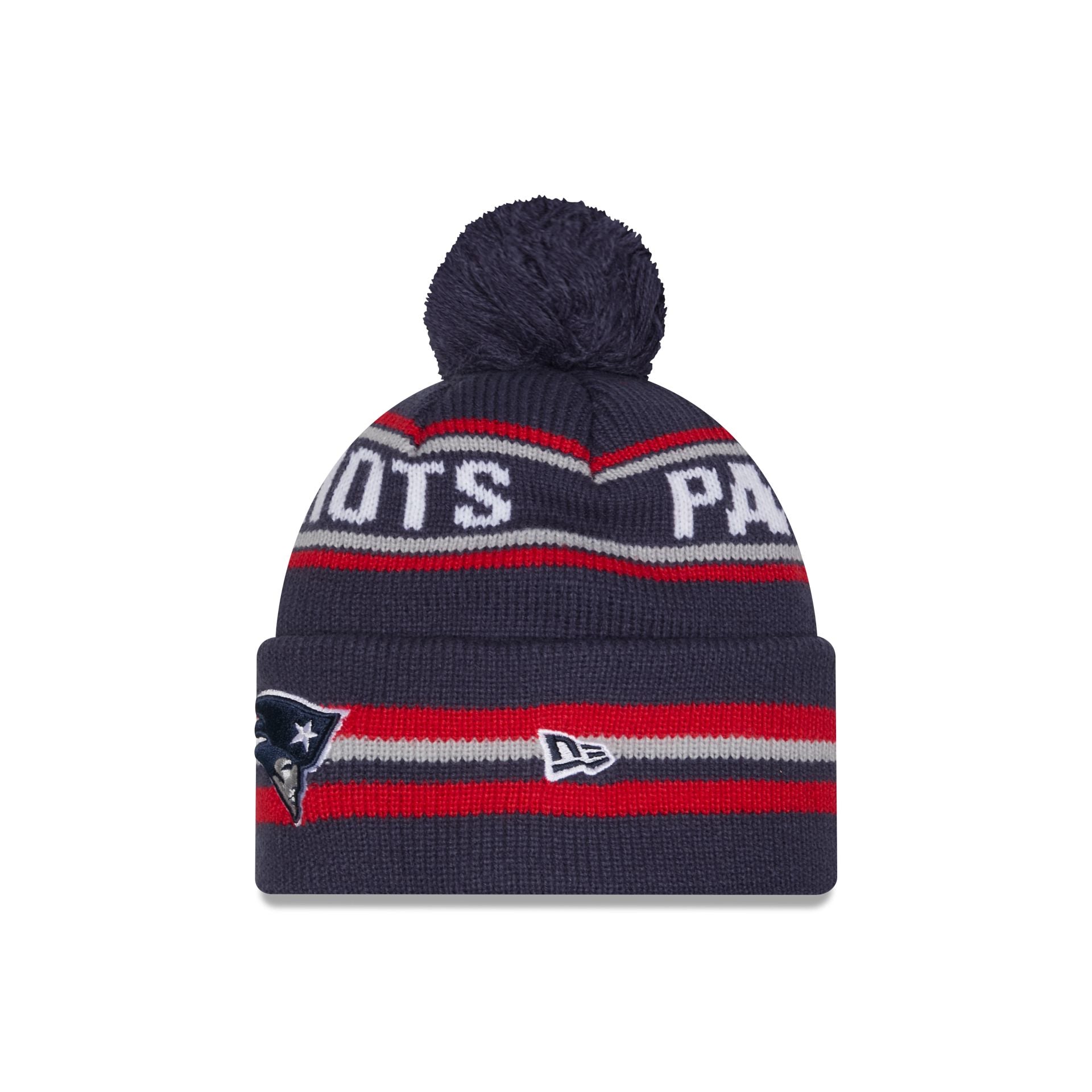 New England Patriots Classic Pom Knit Hat - Image 2