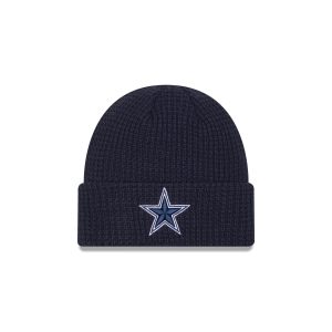 Dallas Cowboys Waffle Stitch Knit Beanie Hat