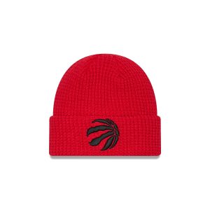 Toronto Raptors Waffle Stitch Knit Beanie Hat