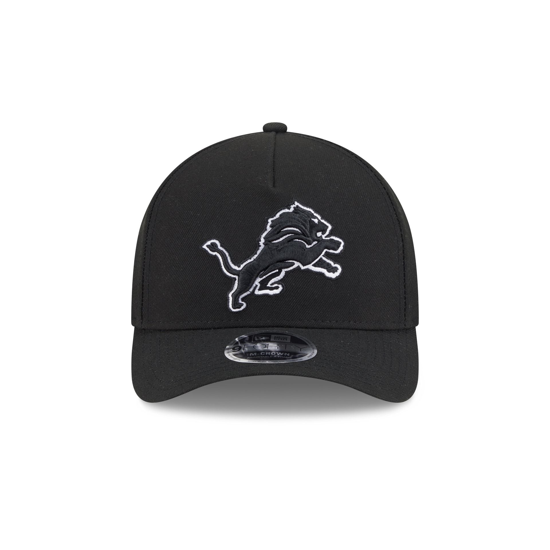 Detroit Lions Black & White 9FORTY M-Crown A-Frame Snapback Hat - Image 2