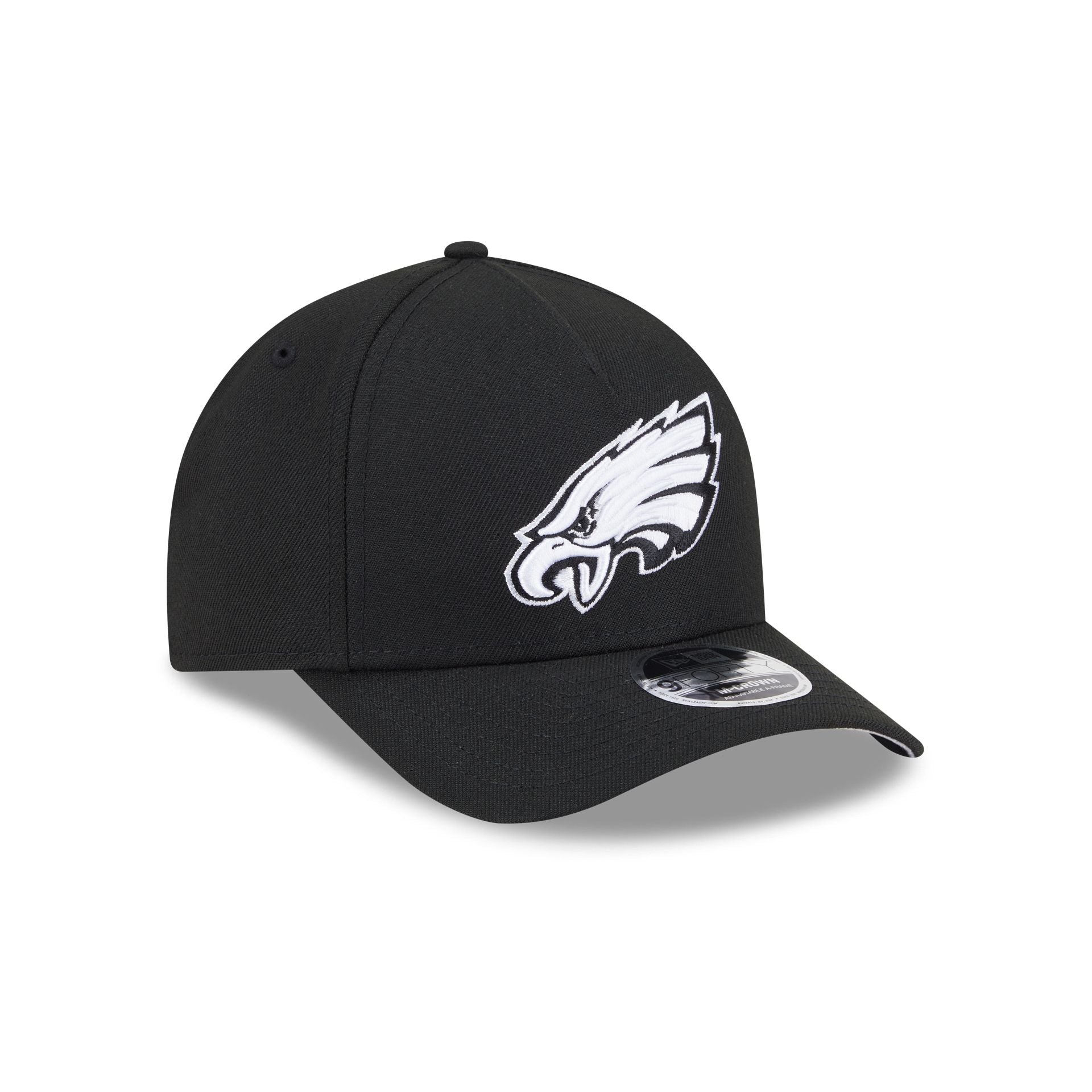 Philadelphia Eagles Black & White 9FORTY M-Crown A-Frame Snapback Hat - Image 3