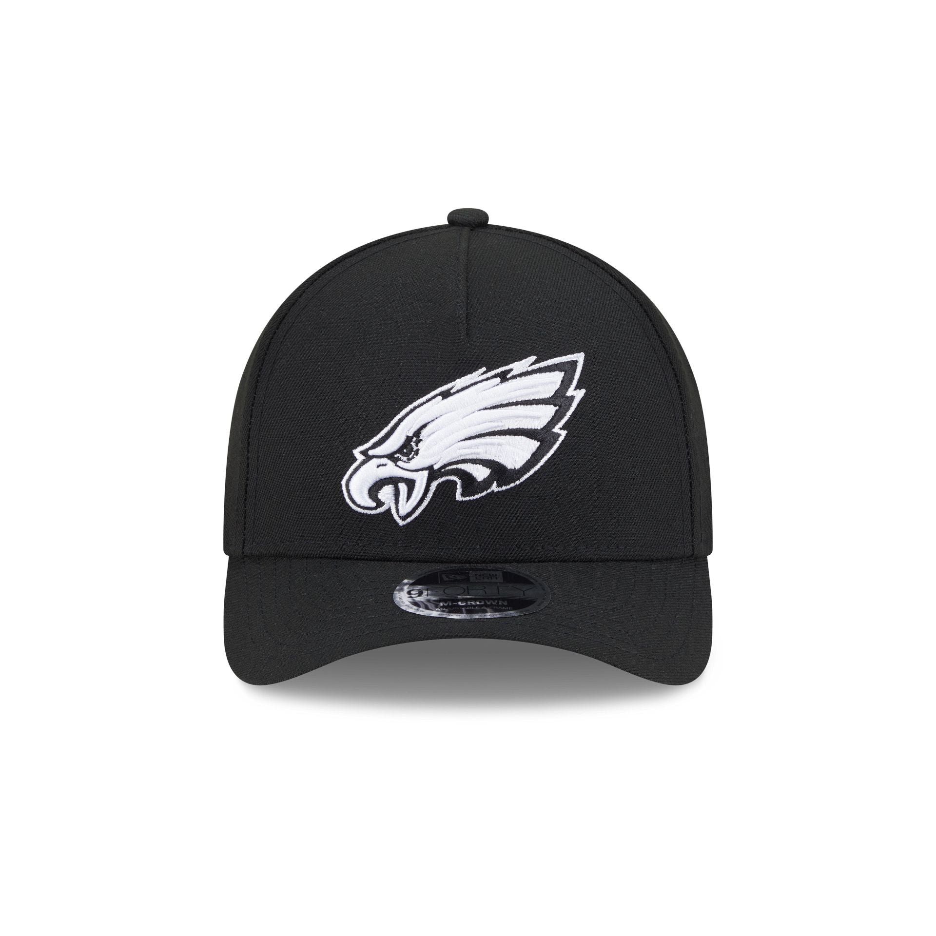 Philadelphia Eagles Black & White 9FORTY M-Crown A-Frame Snapback Hat - Image 2
