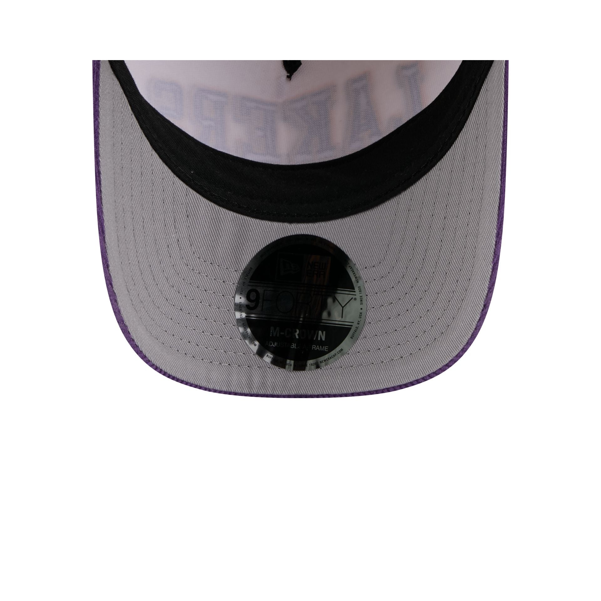 Los Angeles Lakers Stacked Corduroy 9FORTY M-Crown A-Frame Snapback Hat - Image 7