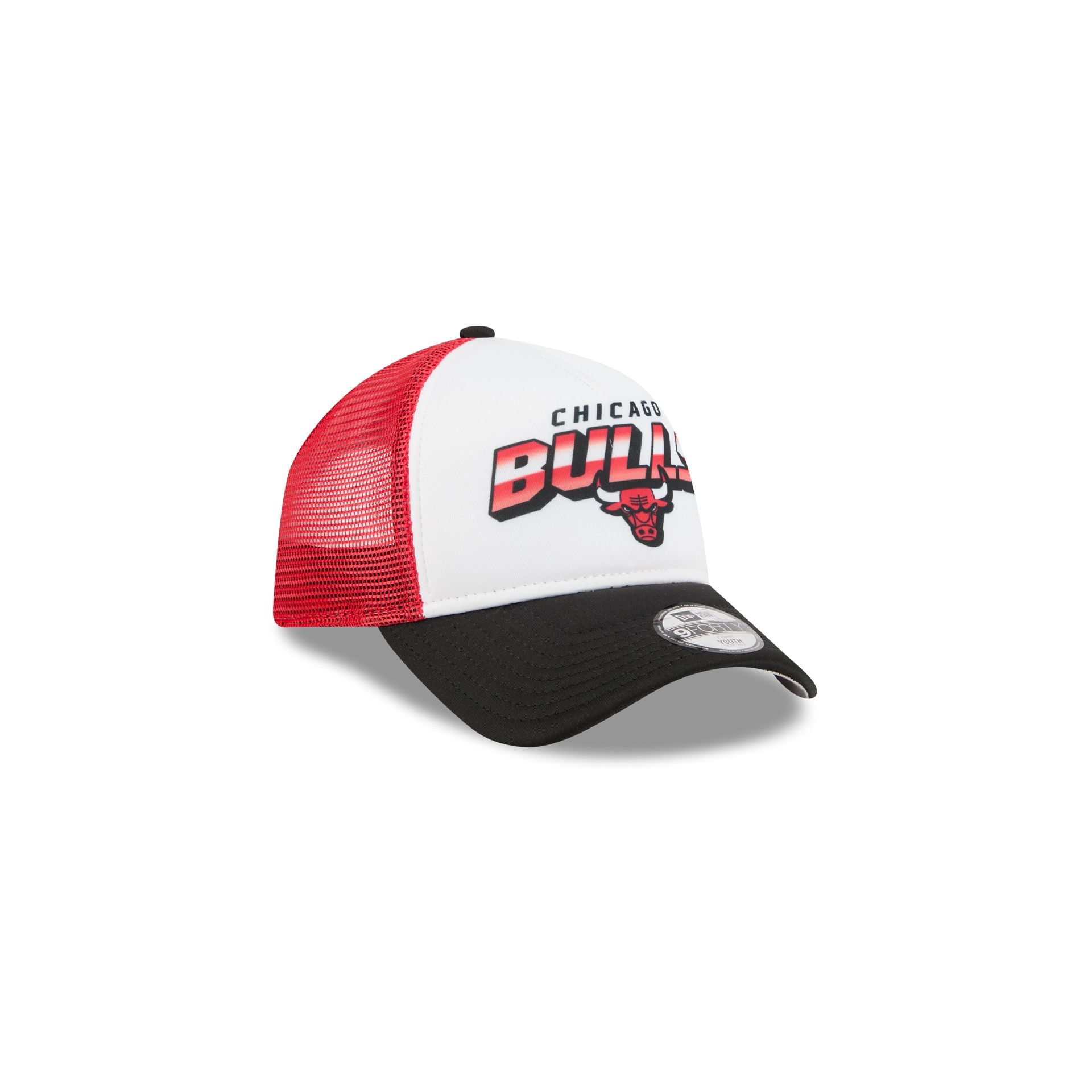 Chicago Bulls Shine Kids 9FORTY A-Frame Trucker Hat - Image 3