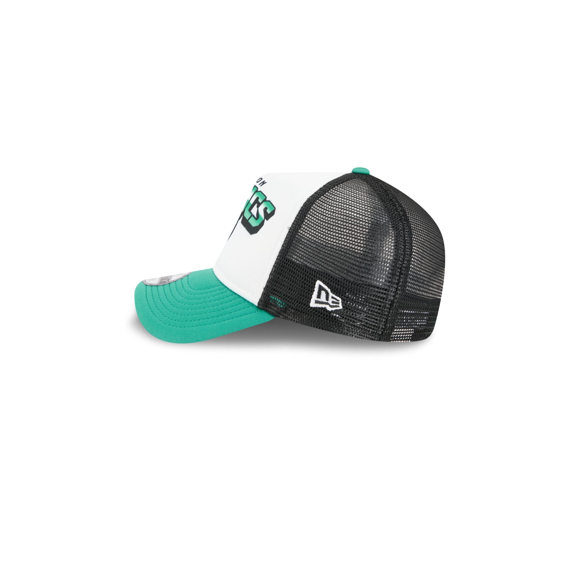 Boston Celtics Shine Kids 9FORTY A-Frame Trucker Hat - Image 4