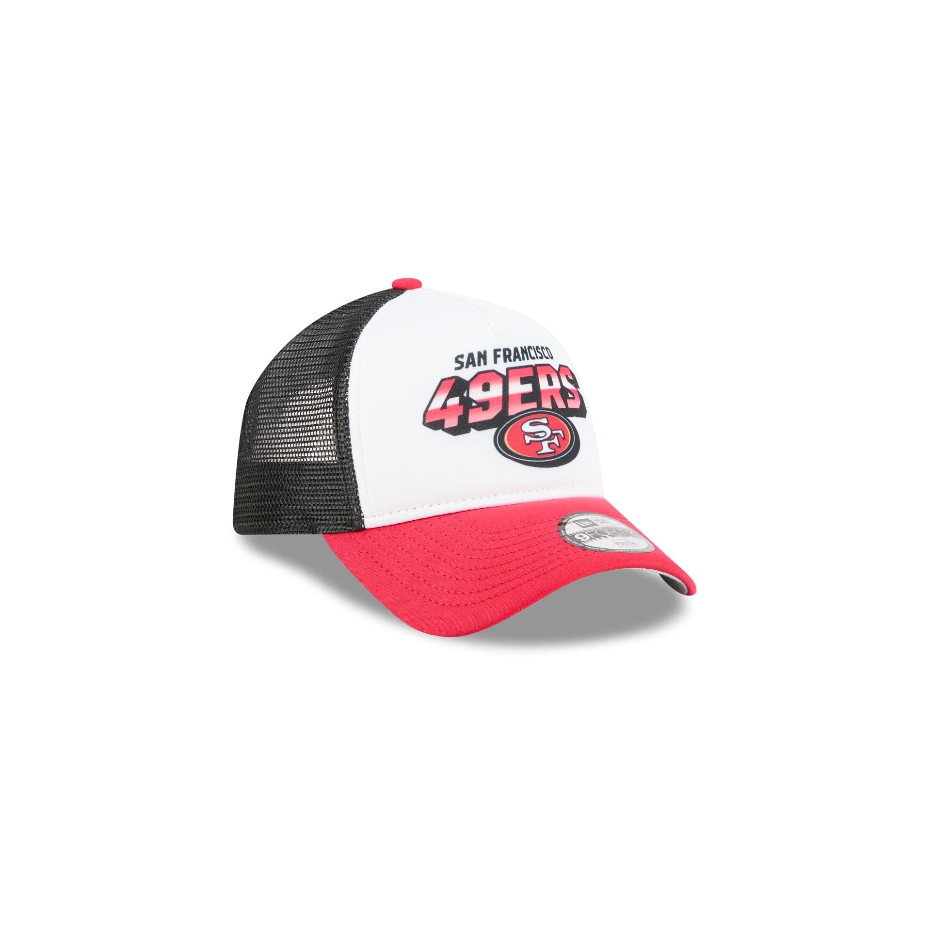 San Francisco 49ers Shine Kids 9FORTY A-Frame Trucker Hat - Image 3