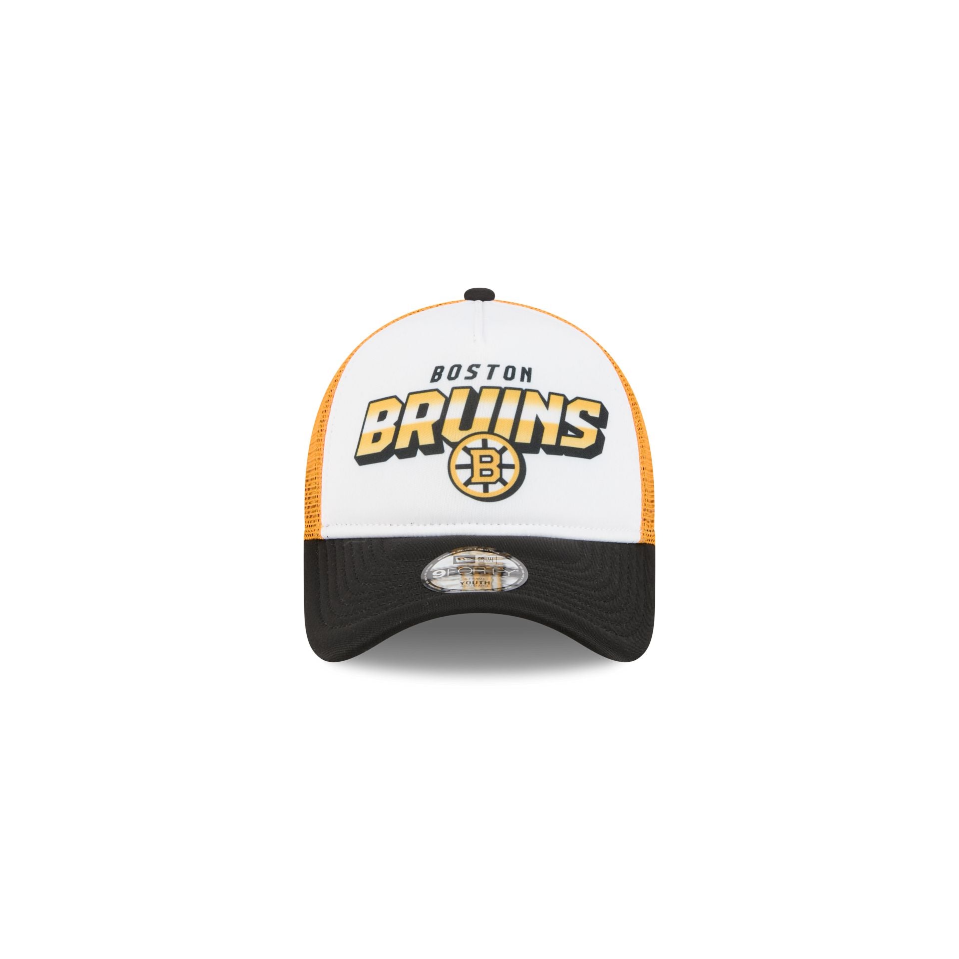 Boston Bruins Shine Kids 9FORTY A-Frame Trucker Hat - Image 2
