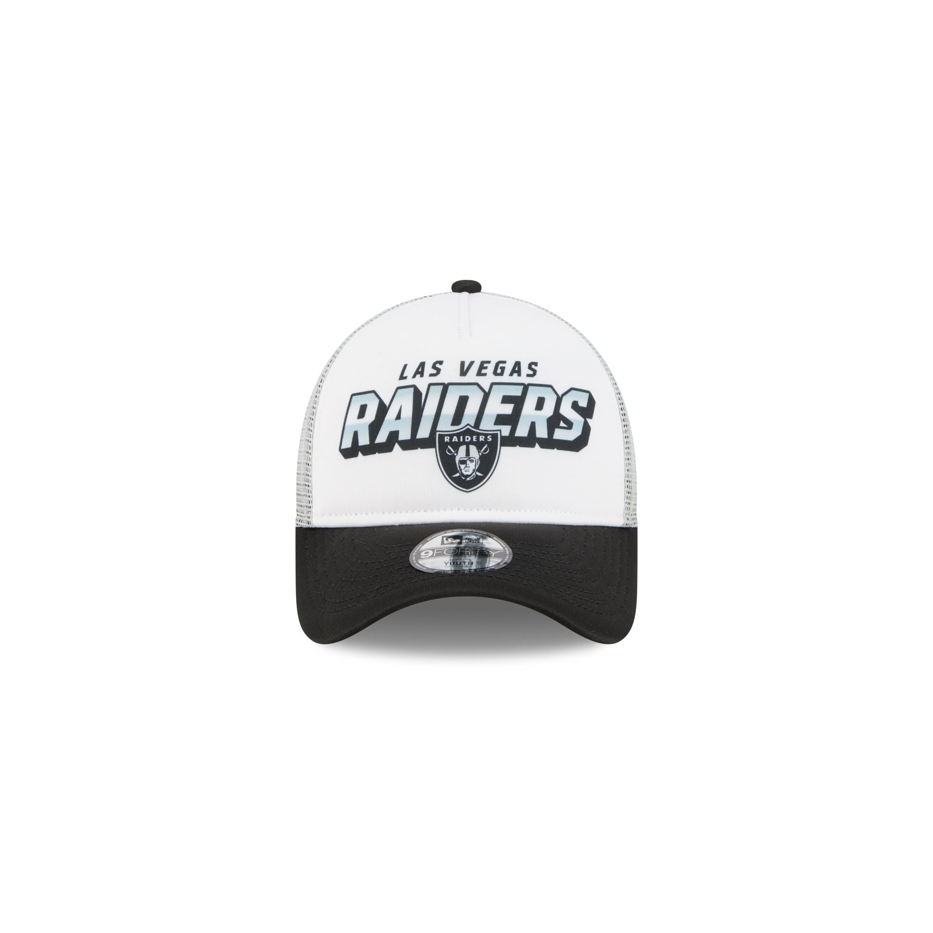 Las Vegas Raiders Shine Kids 9FORTY A-Frame Trucker Hat - Image 2