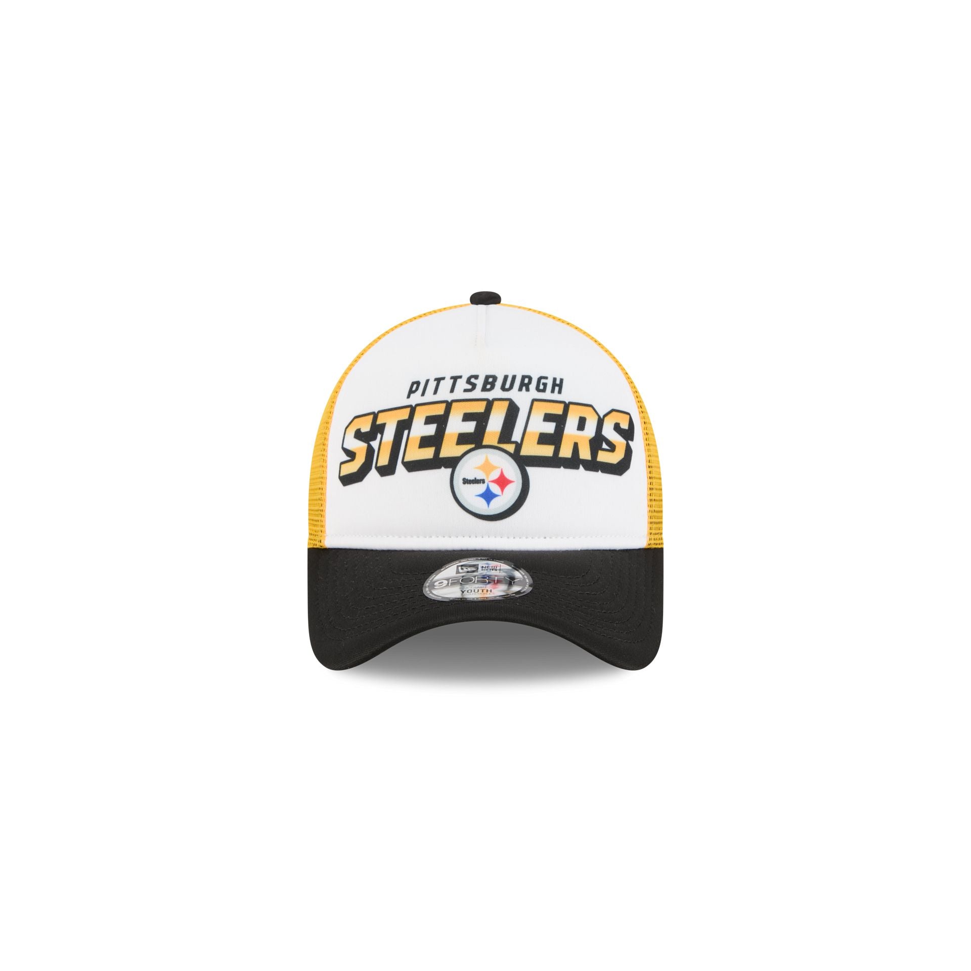 Pittsburgh Steelers Shine Kids 9FORTY A-Frame Trucker Hat - Image 2