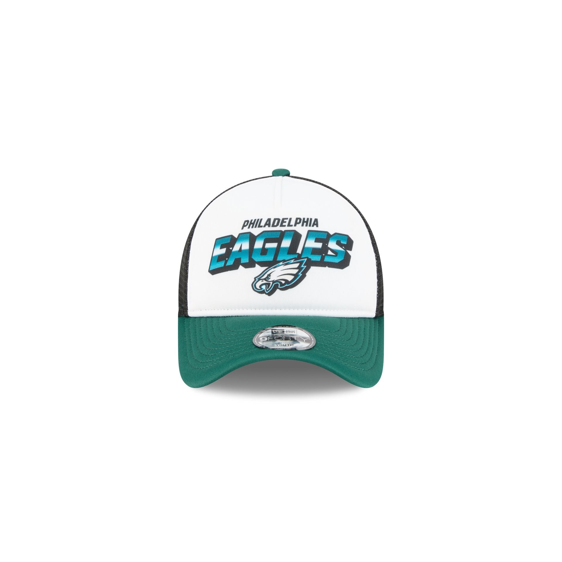 Philadelphia Eagles Shine Kids 9FORTY A-Frame Trucker Hat - Image 2