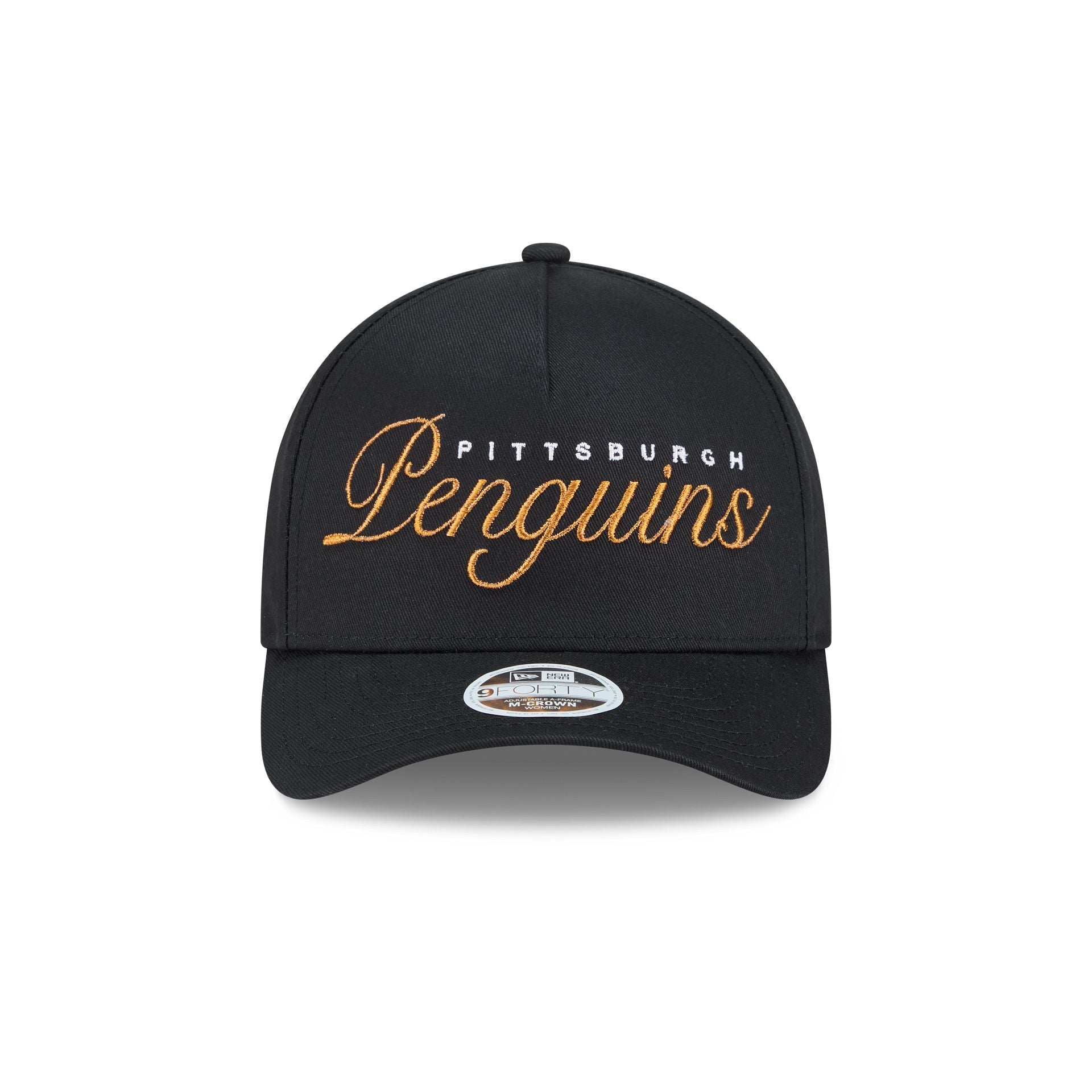 Pittsburgh Penguins Metallic Women's 9FORTY M-Crown A-Frame Snapback Hat - Image 2