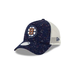 Boston Bruins Knit Women's 9FORTY A-Frame Trucker Hat