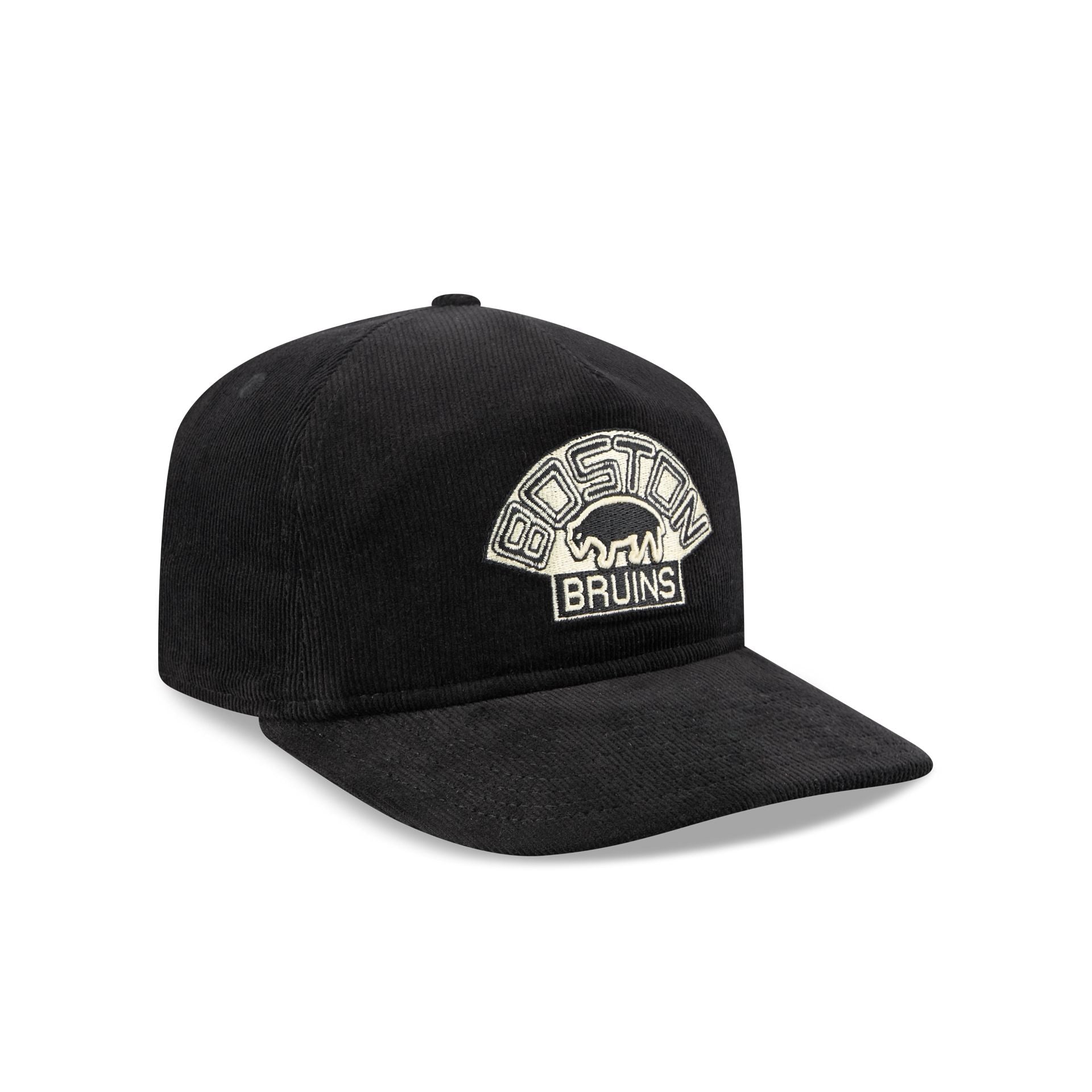 Boston Bruins Nostalgic Black Corduroy 19TWENTY Adjustable Hat - Image 3