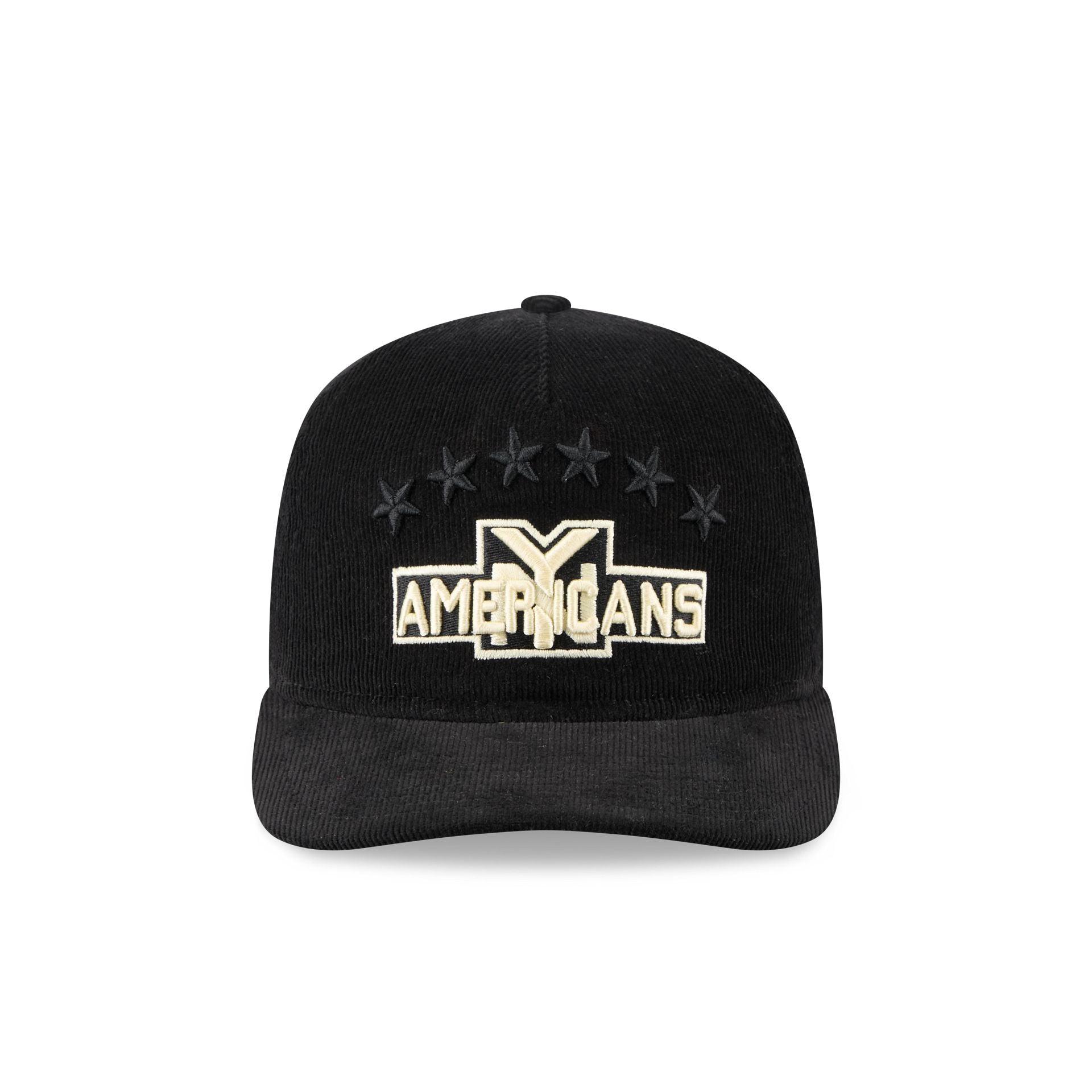 New York Americans Nostalgic Black Corduroy 19TWENTY Adjustable Hat - Image 2