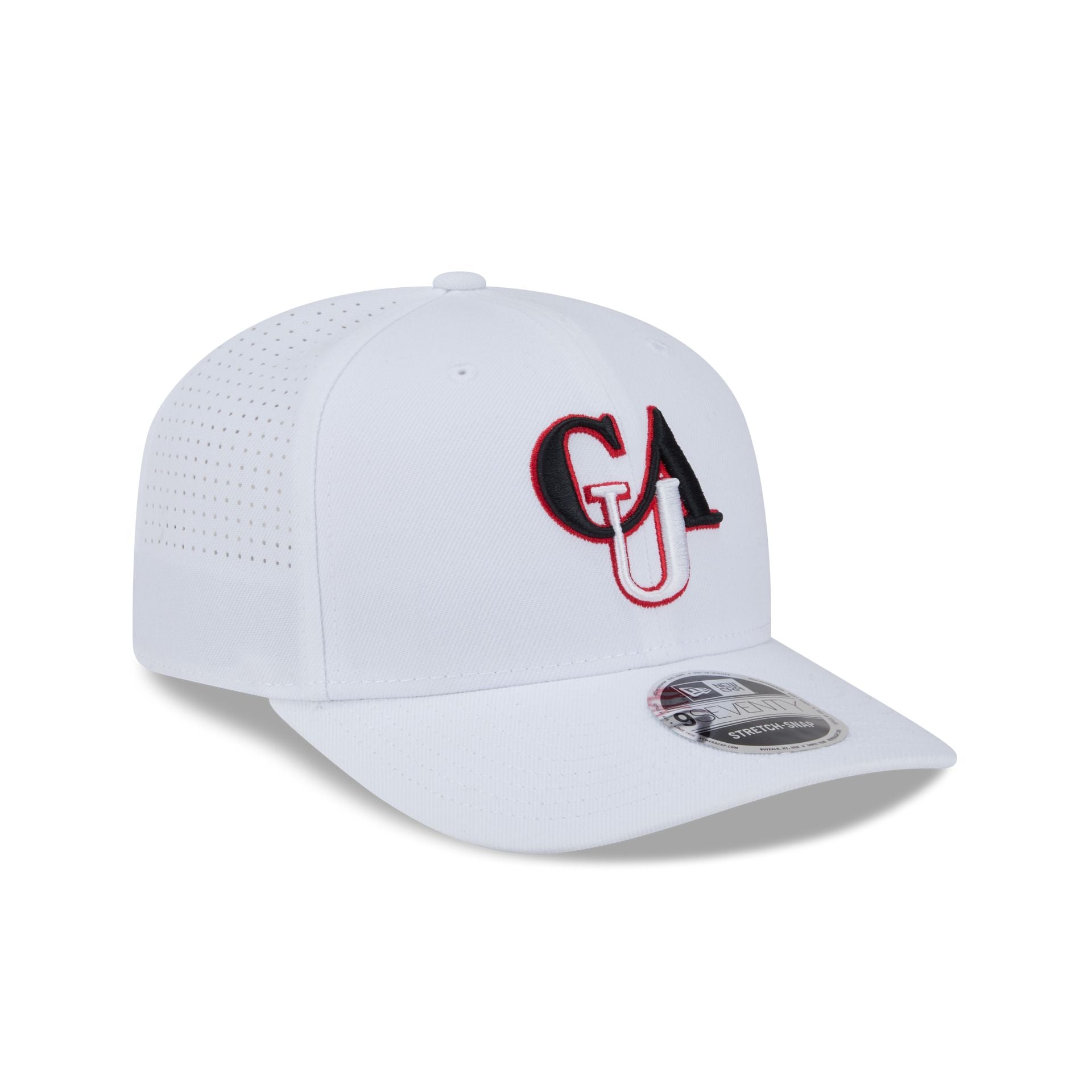 Clark Atlanta Panthers Optic White Performance 9SEVENTY Stretch-Snap Hat - Image 3