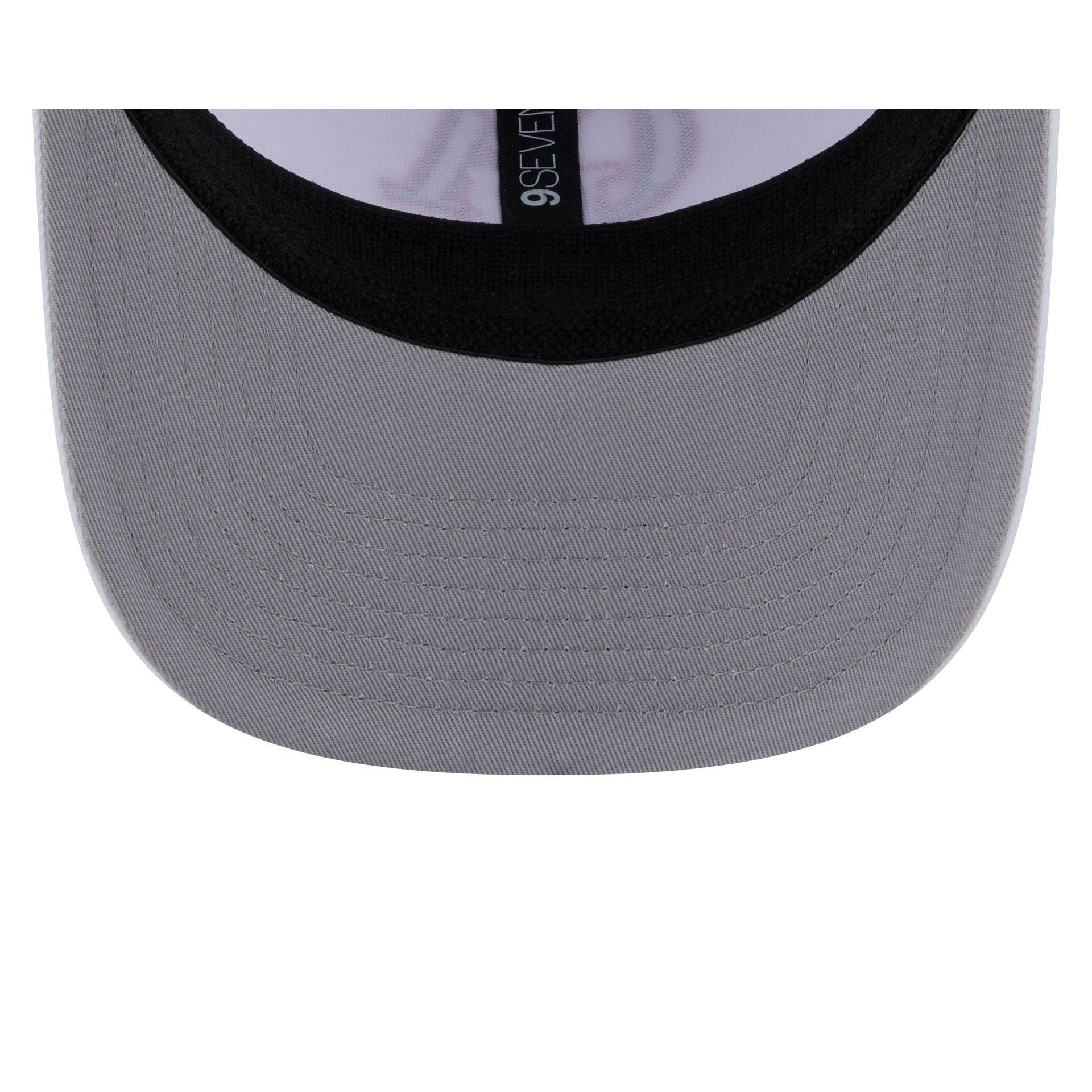 Clark Atlanta Panthers Optic White Performance 9SEVENTY Stretch-Snap Hat - Image 7
