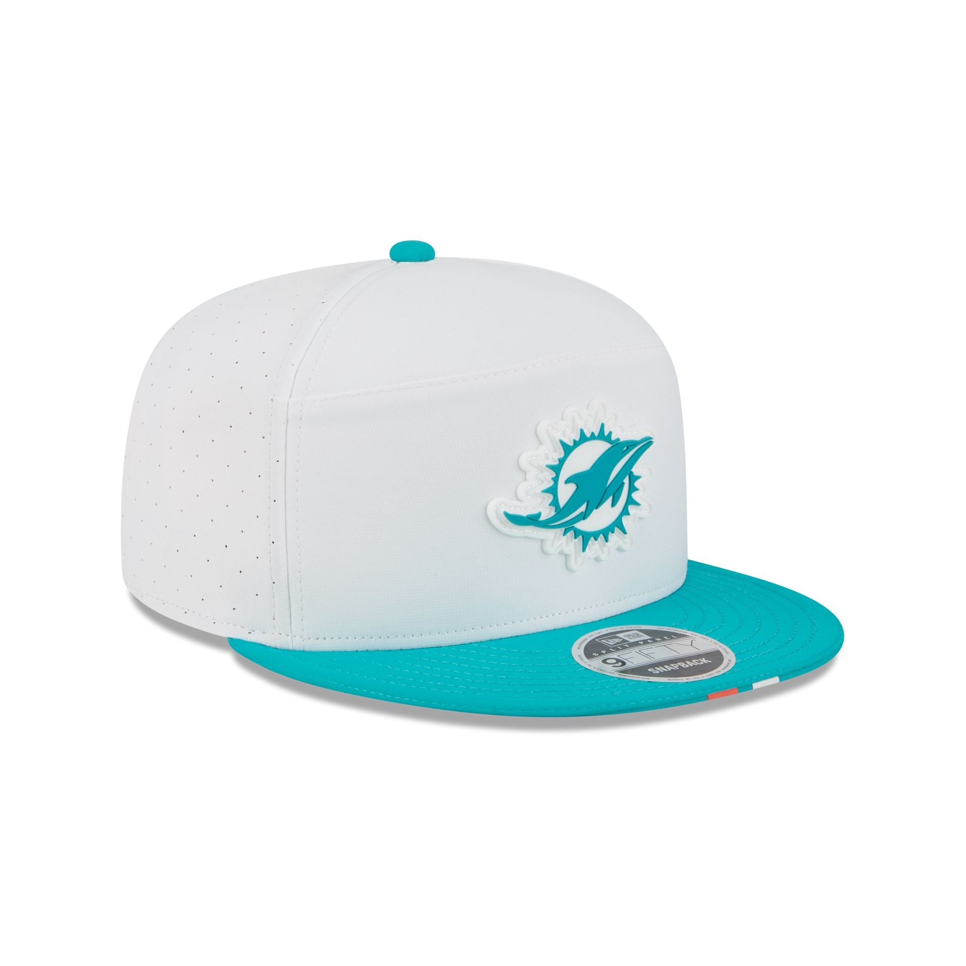 Miami Dolphins 2025 Training Split Panel 9FIFTY Snapback Hat - Image 3