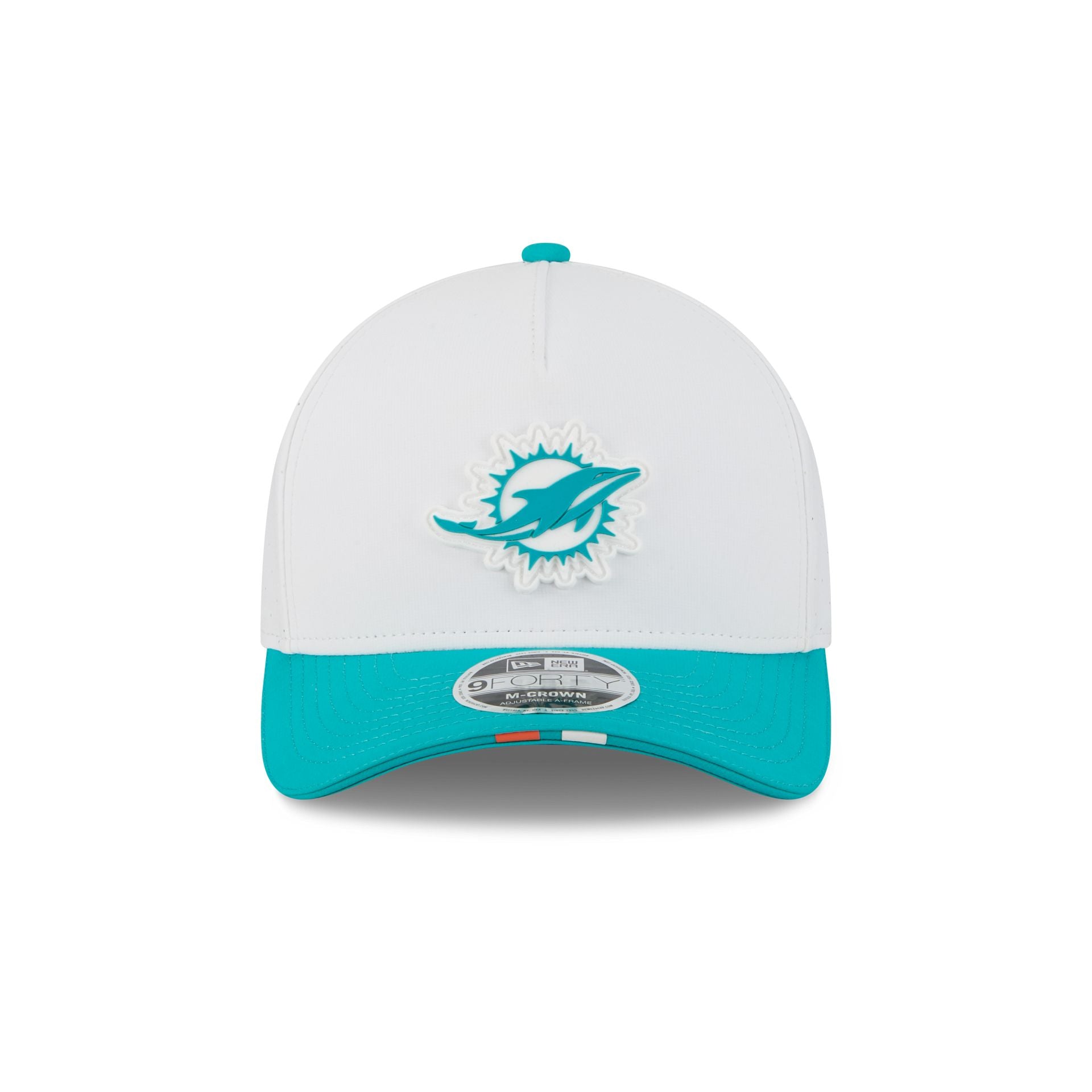 Miami Dolphins 2025 Training 9FORTY M-Crown A-Frame Snapback Hat - Image 2