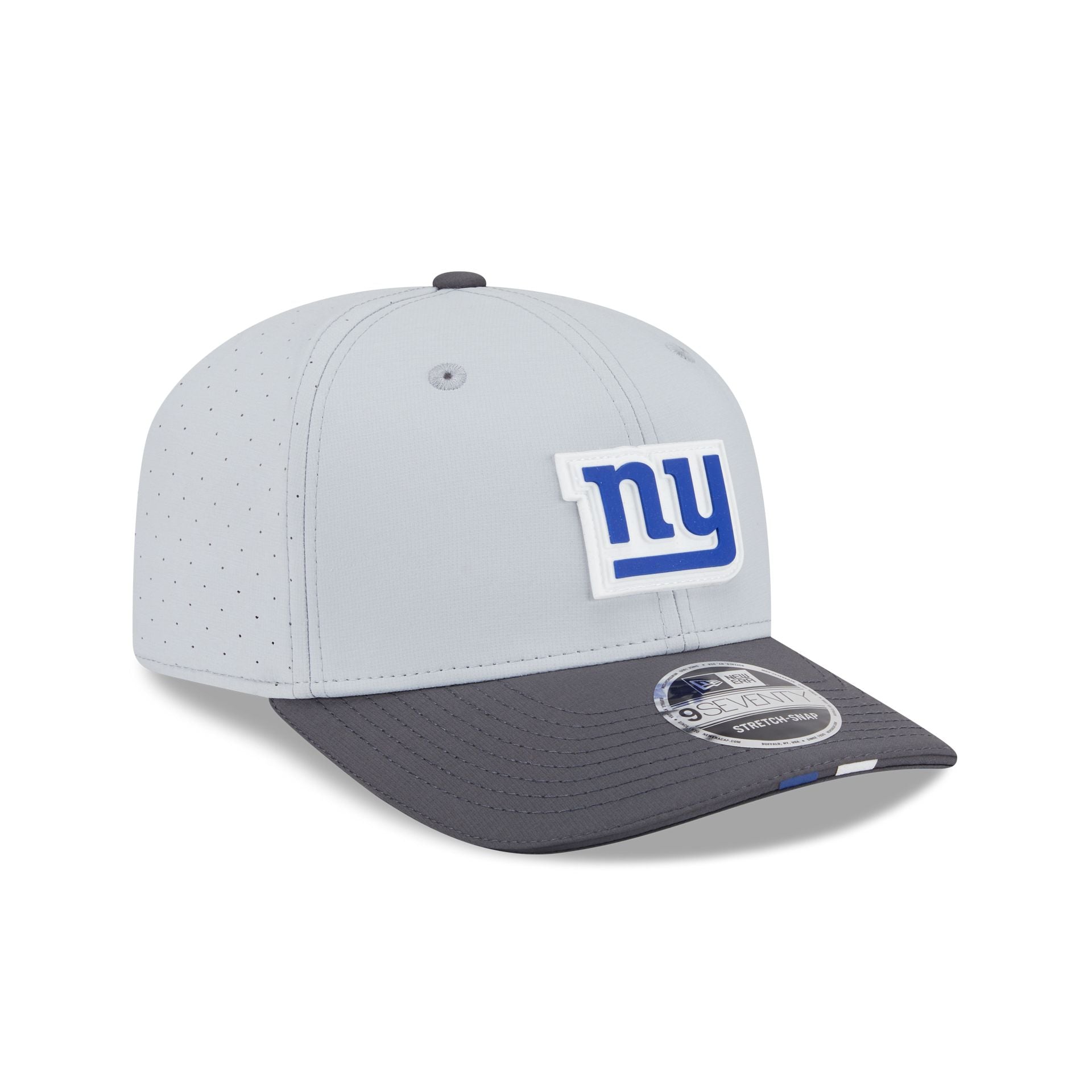 New York Giants 2025 Training Gray 9SEVENTY Stretch-Snap Hat - Image 3