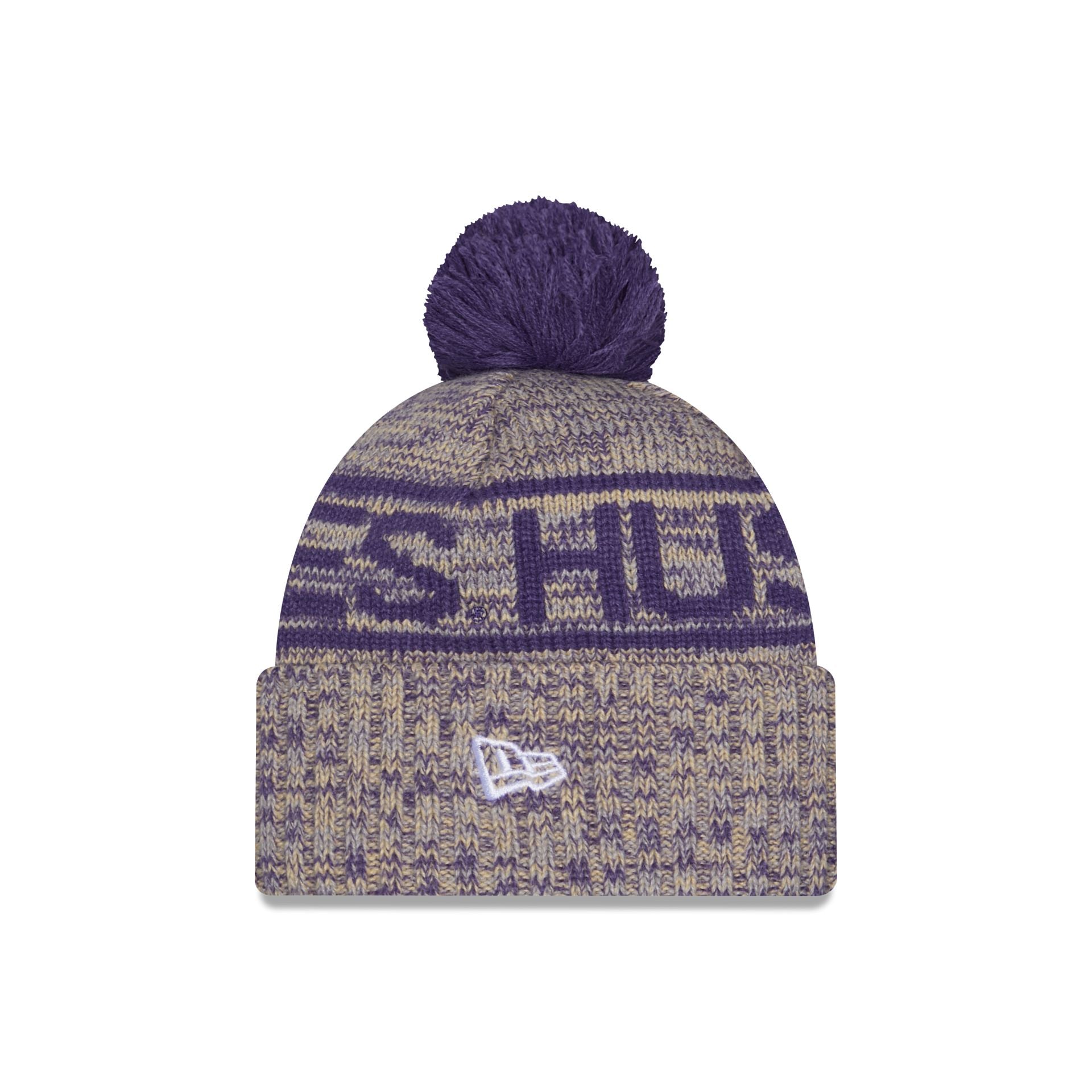 Washington Huskies Cold Weather Pom Knit Hat - Image 2