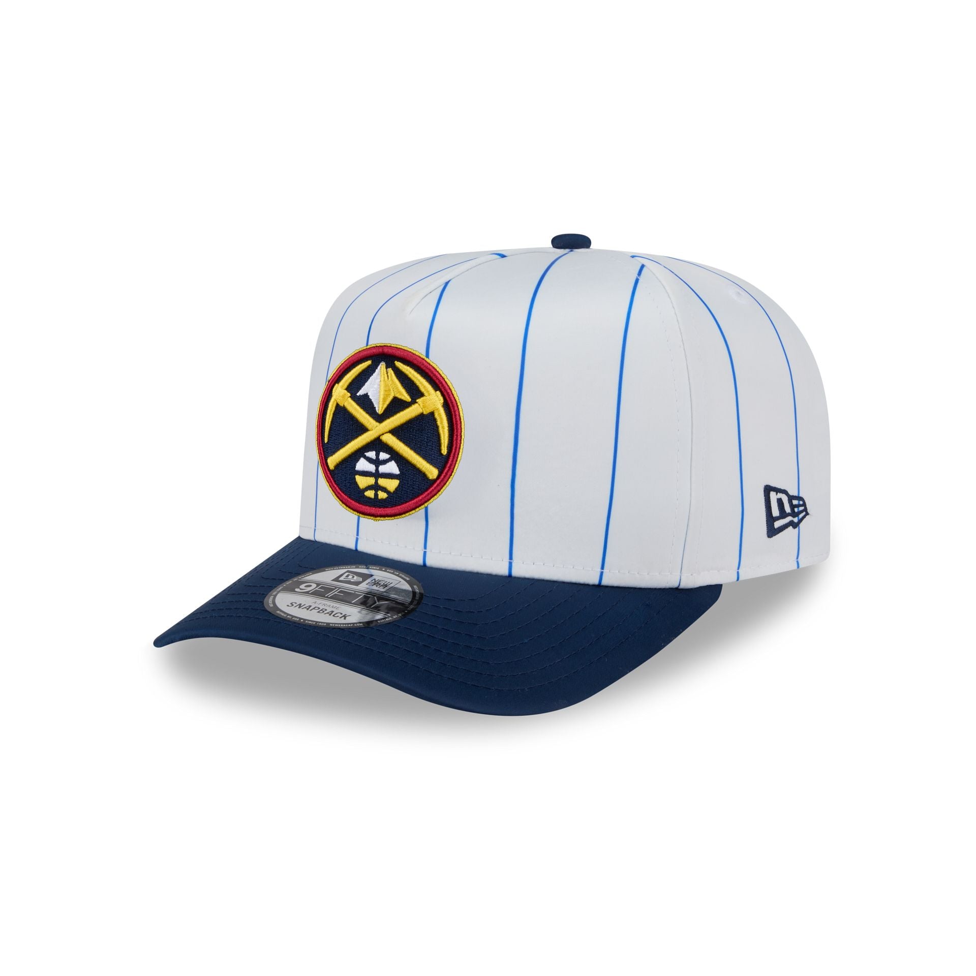 Denver Nuggets Satin Pinstripe 9FIFTY A-Frame Snapback Hat