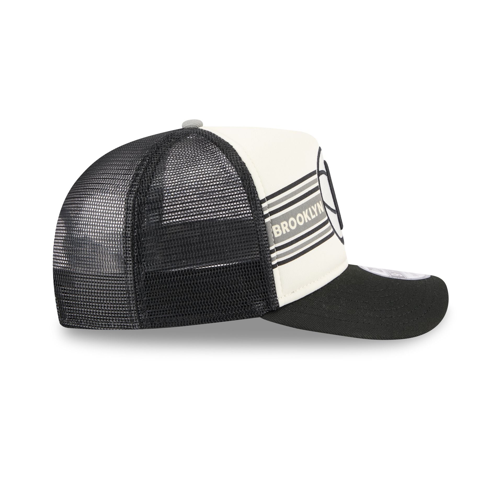 Brooklyn Nets Banner 9FIFTY A-Frame Trucker Hat - Image 5