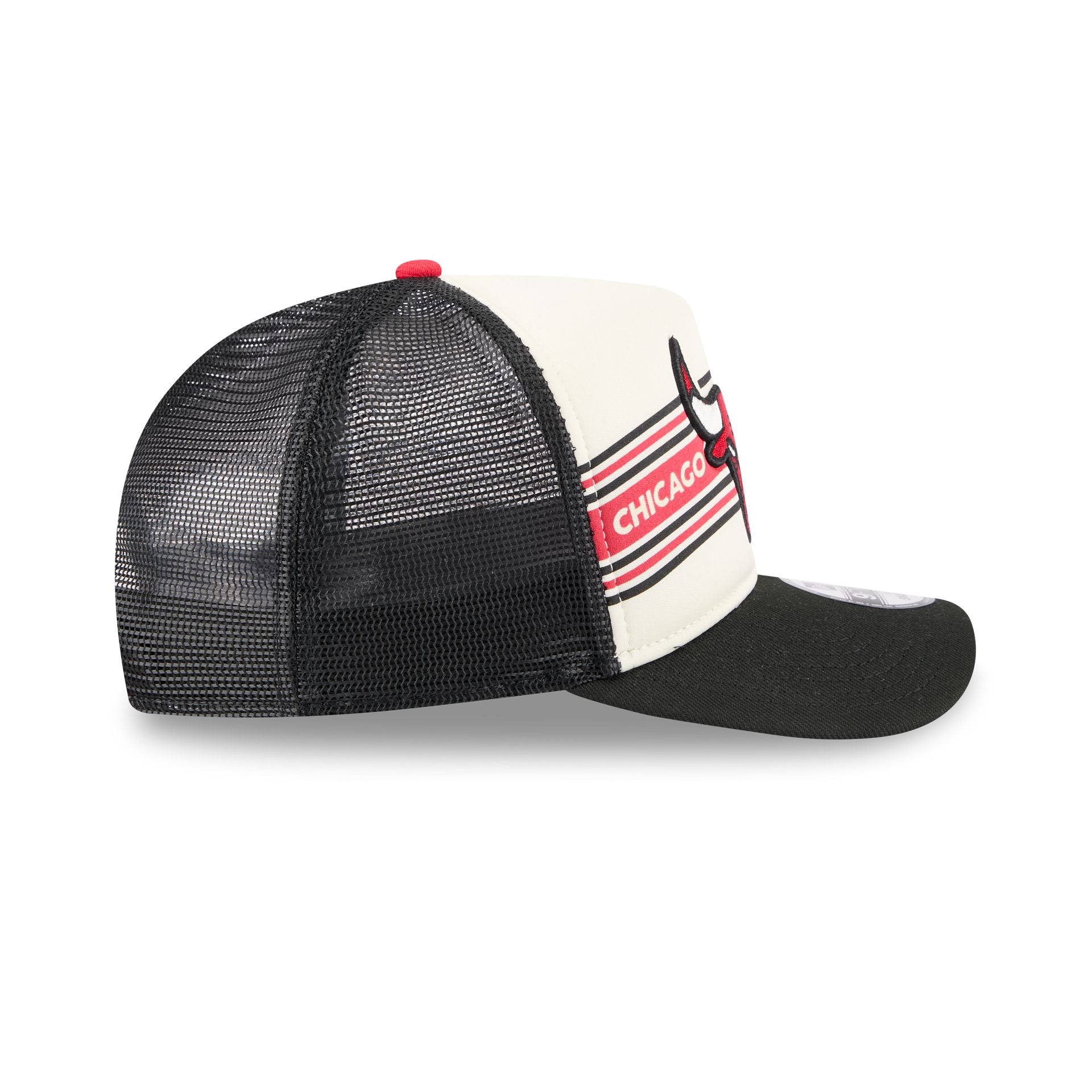 Chicago Bulls Banner 9FIFTY A-Frame Trucker Hat - Image 5