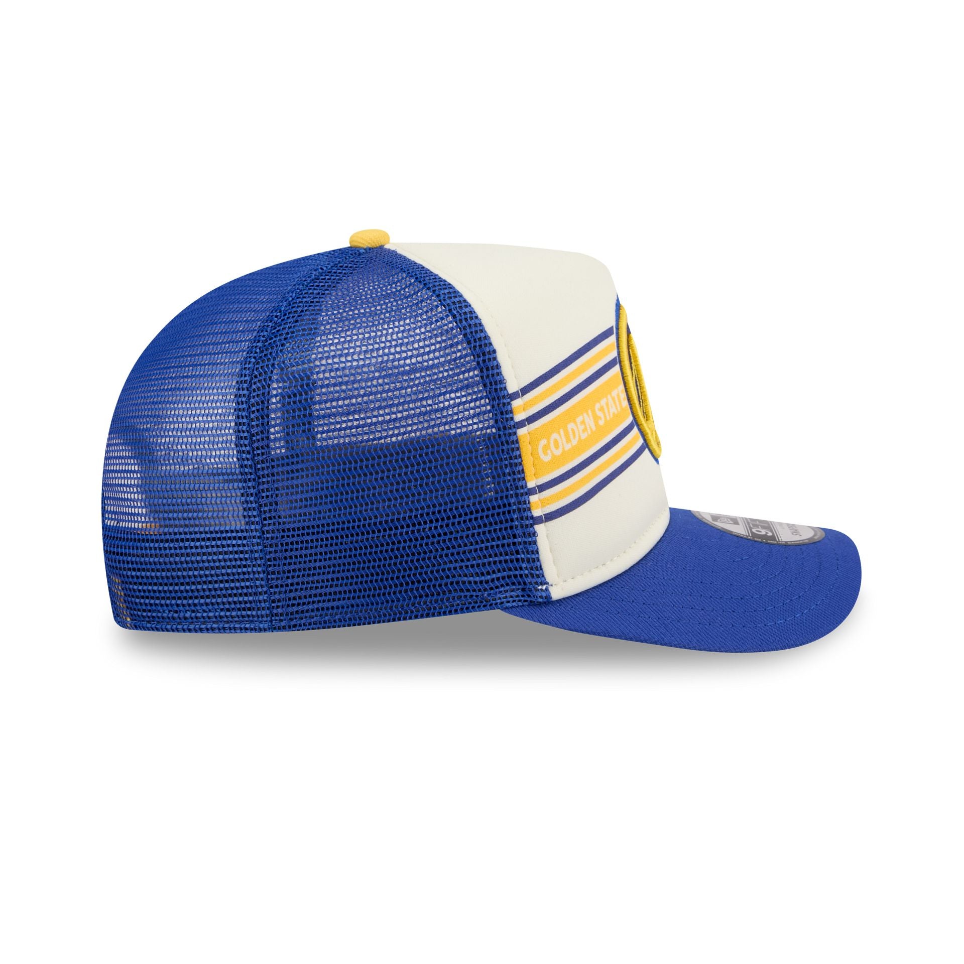 Golden State Warriors Banner 9FIFTY A-Frame Trucker Hat - Image 5