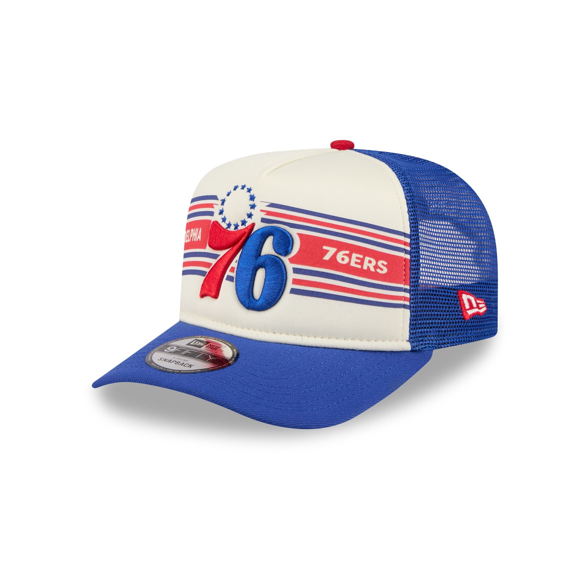 Philadelphia 76ers Banner 9FIFTY A-Frame Trucker Hat