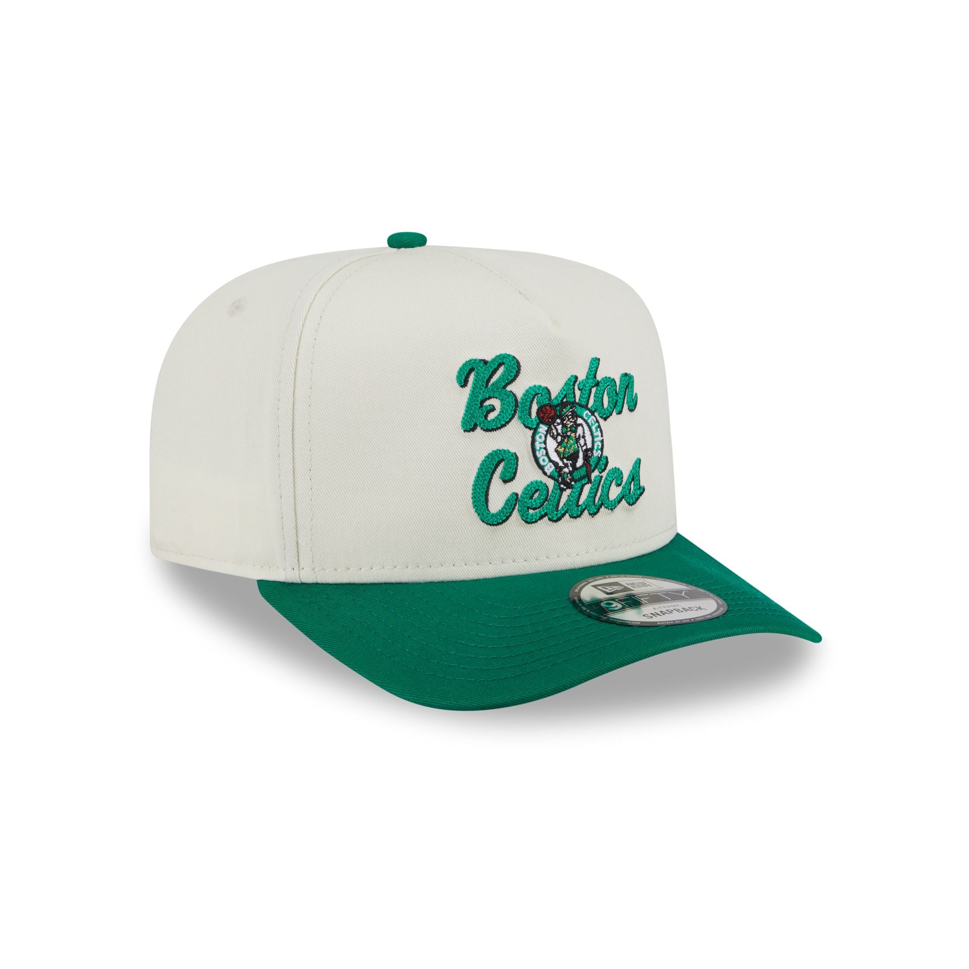 Boston Celtics Chainstitch 9FIFTY A-Frame Snapback Hat - Image 3
