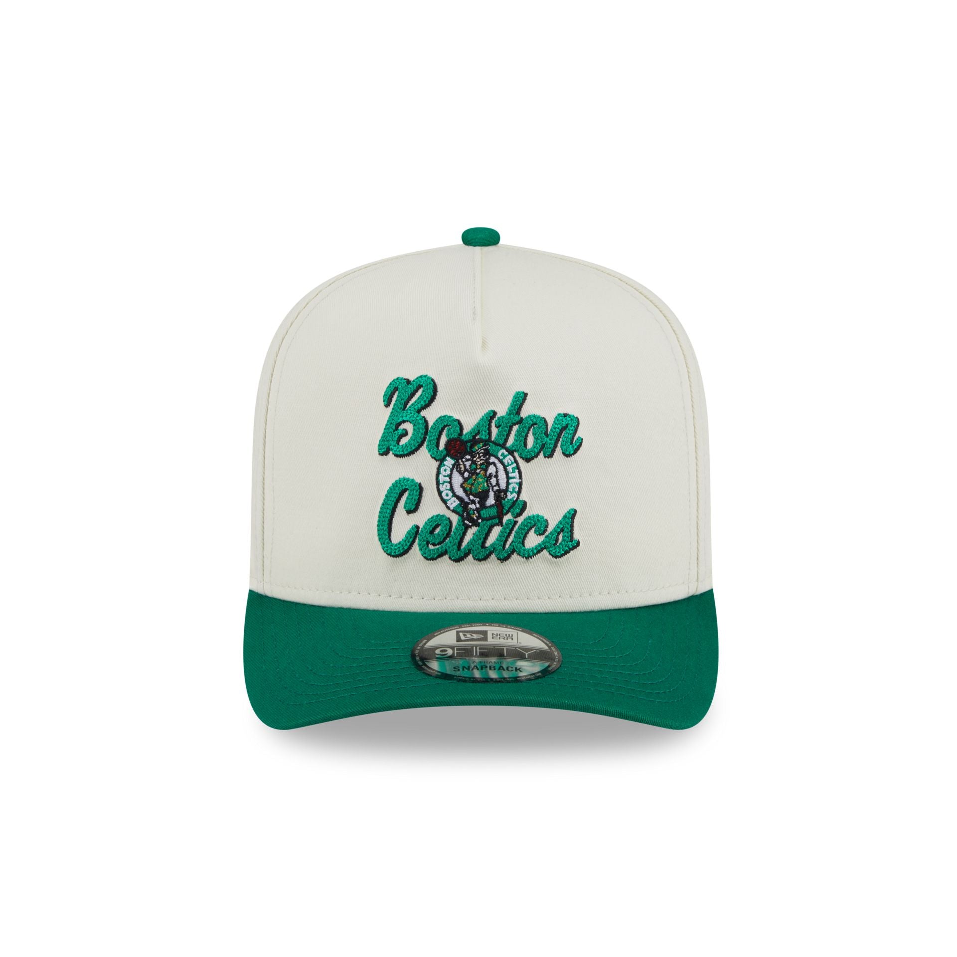 Boston Celtics Chainstitch 9FIFTY A-Frame Snapback Hat - Image 2