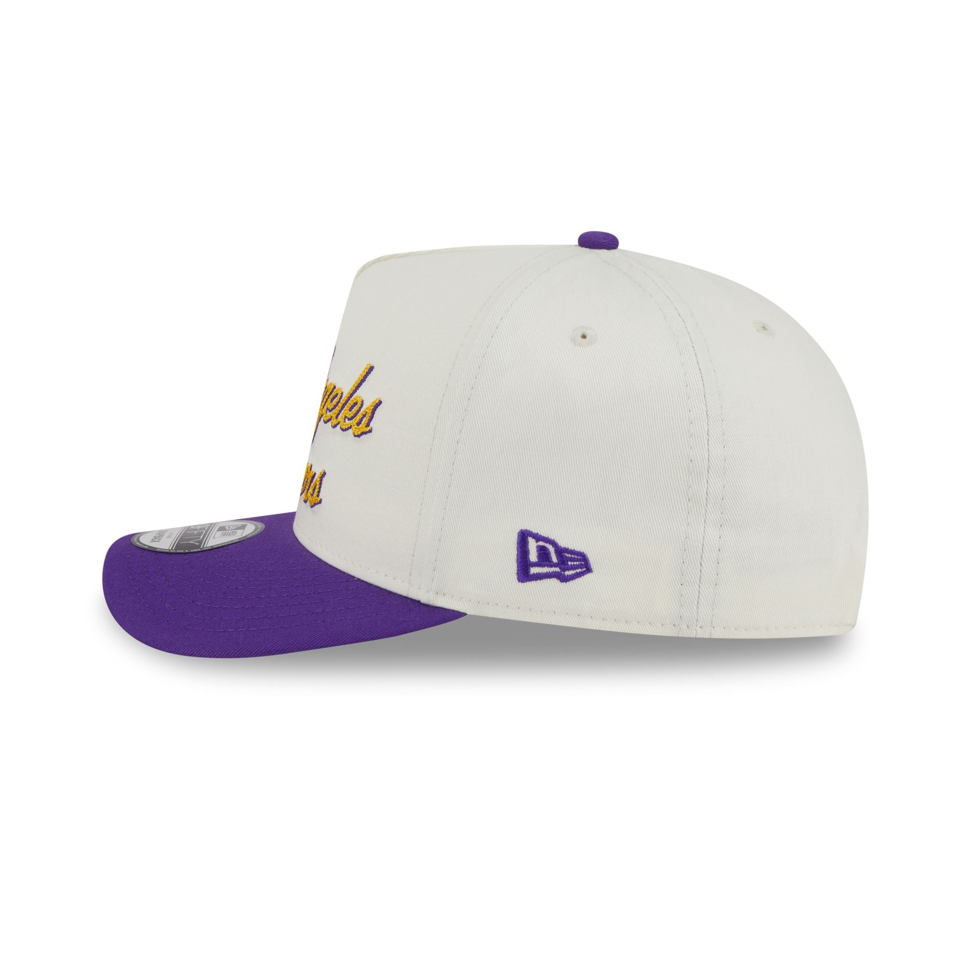 Los Angeles Lakers Chainstitch 9FIFTY A-Frame Snapback Hat - Image 4