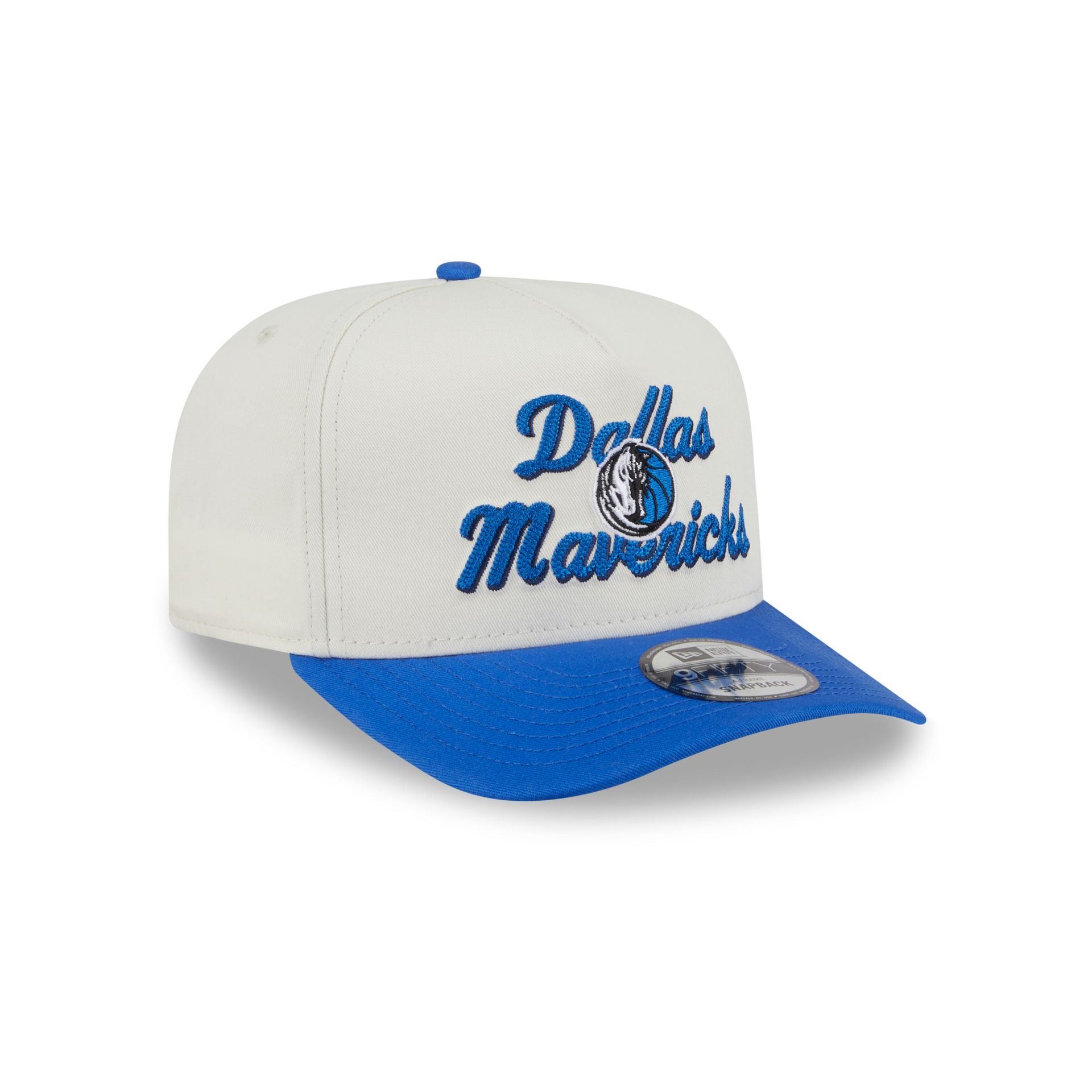 Dallas Mavericks Chainstitch 9FIFTY A-Frame Snapback Hat - Image 3