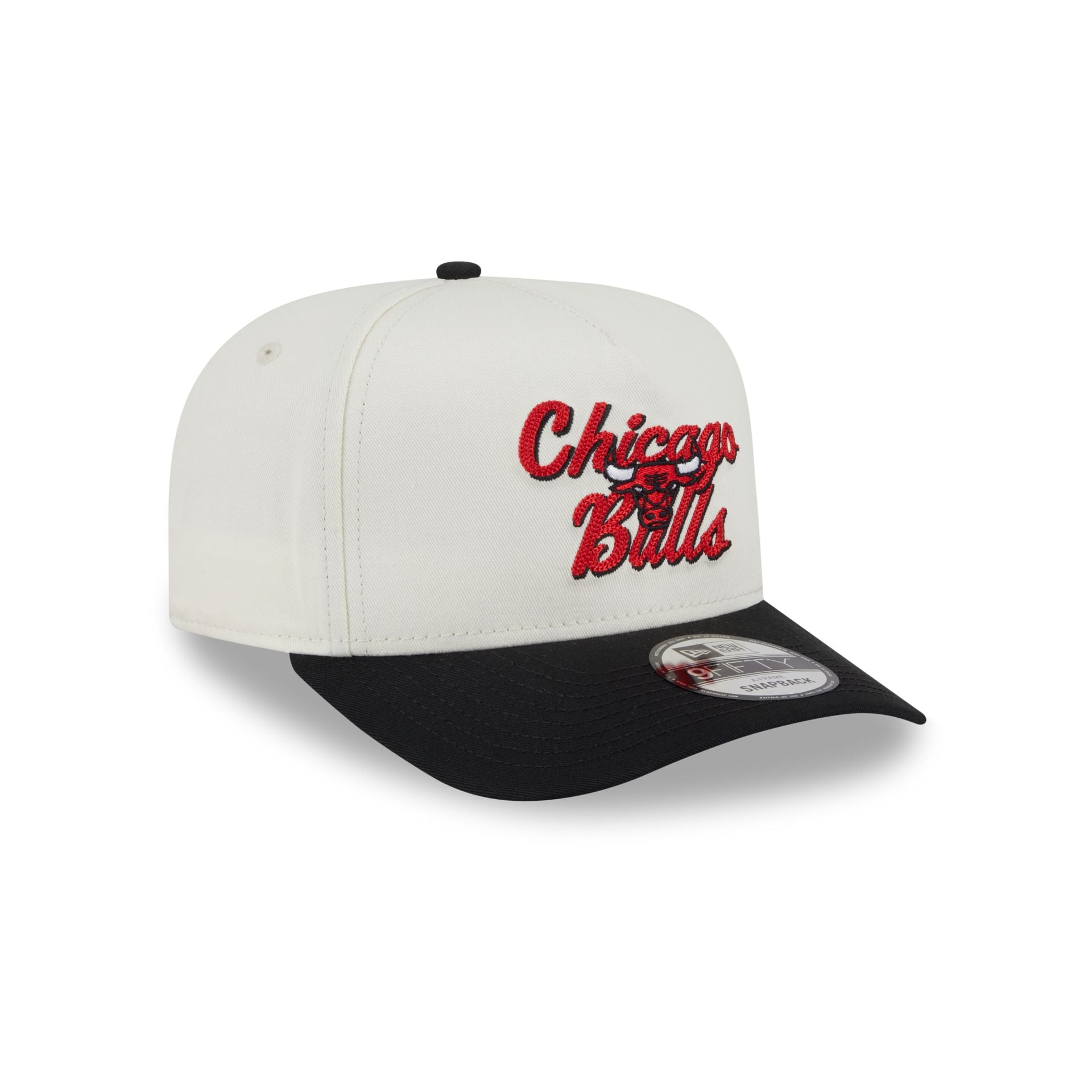 Chicago Bulls Chainstitch 9FIFTY A-Frame Snapback Hat - Image 3