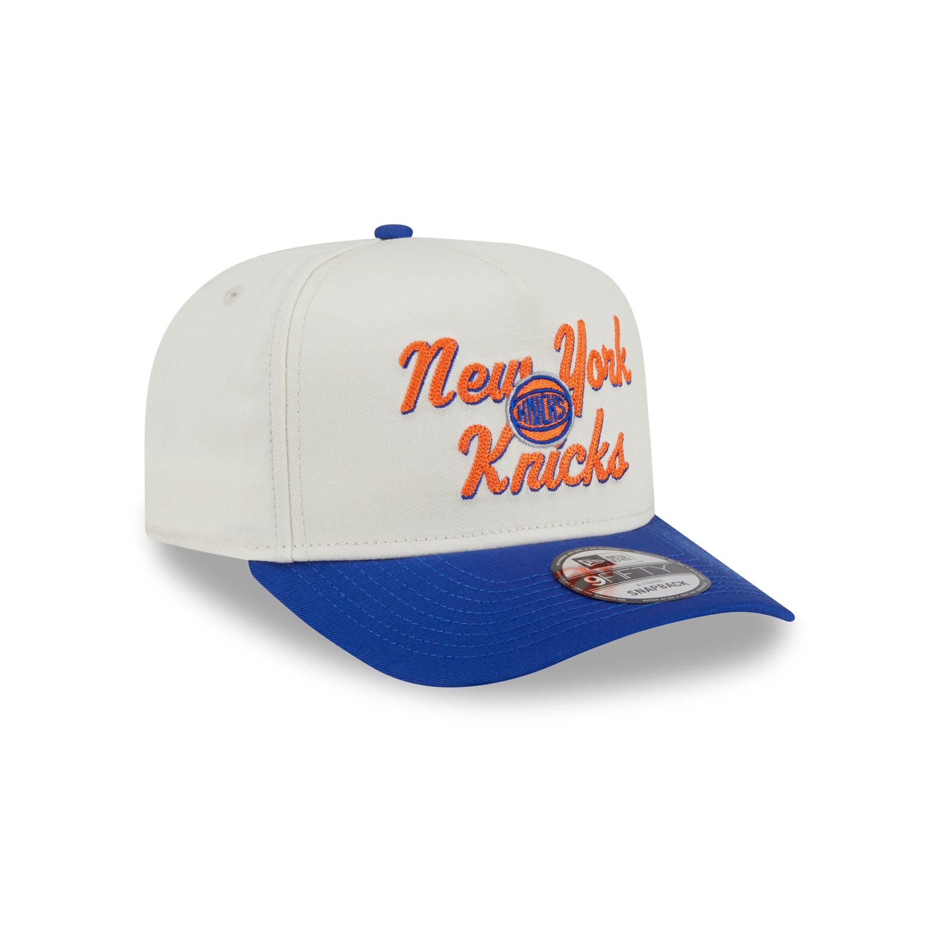 New York Knicks Chainstitch 9FIFTY A-Frame Snapback Hat - Image 3