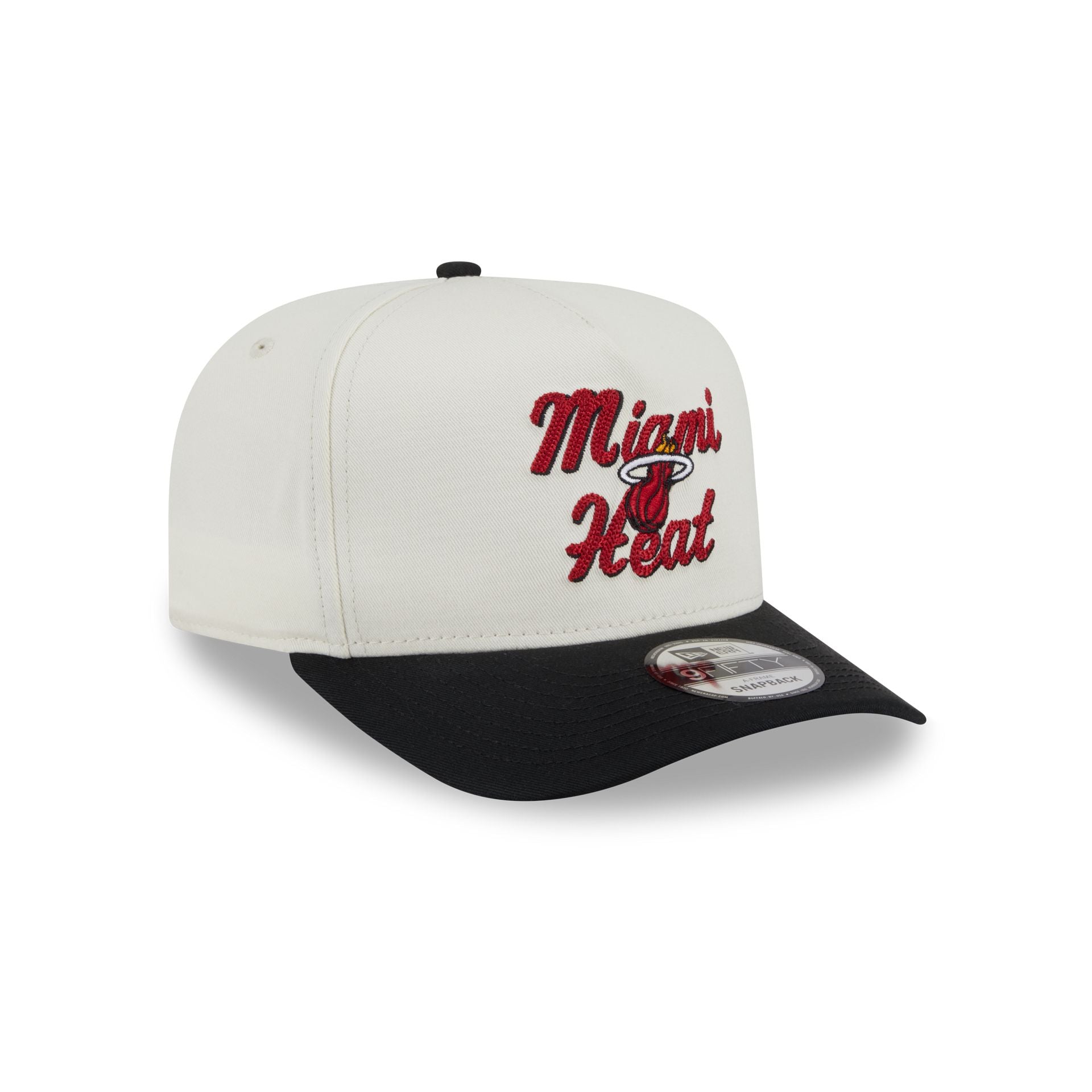 Miami Heat Chainstitch 9FIFTY A-Frame Snapback Hat - Image 3