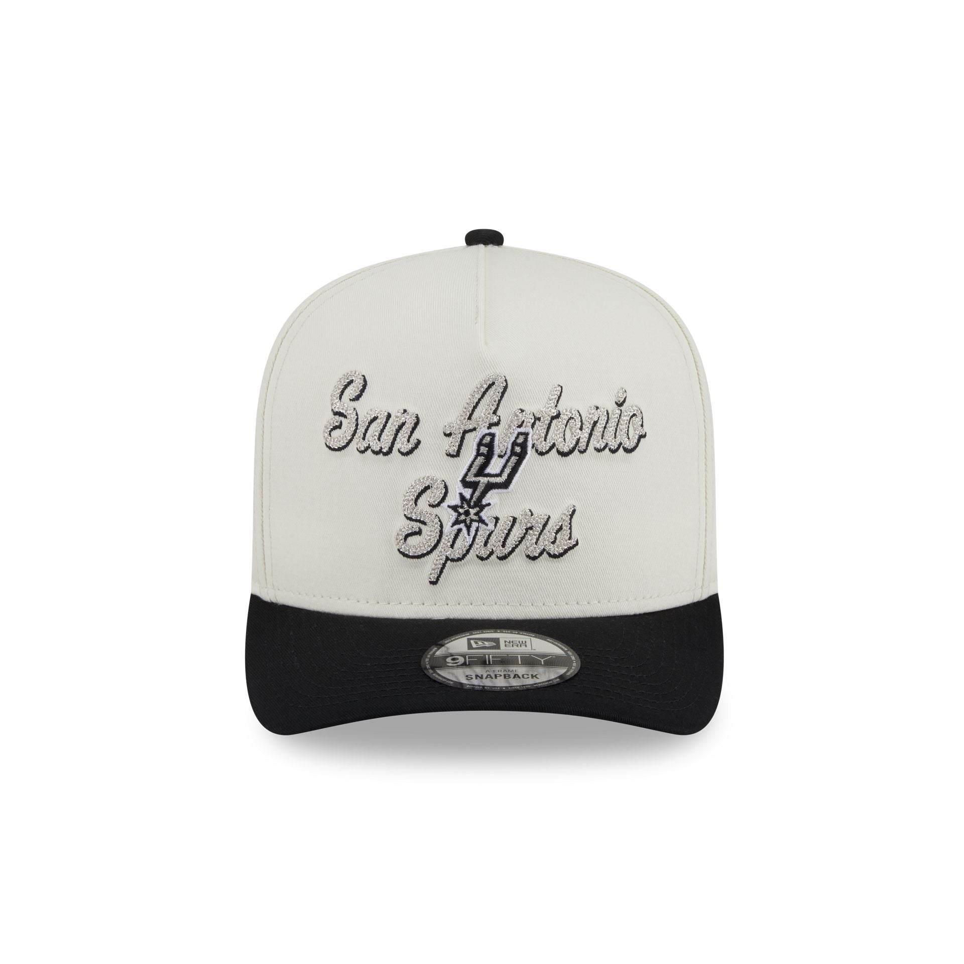 San Antonio Spurs Chainstitch 9FIFTY A-Frame Snapback Hat - Image 2