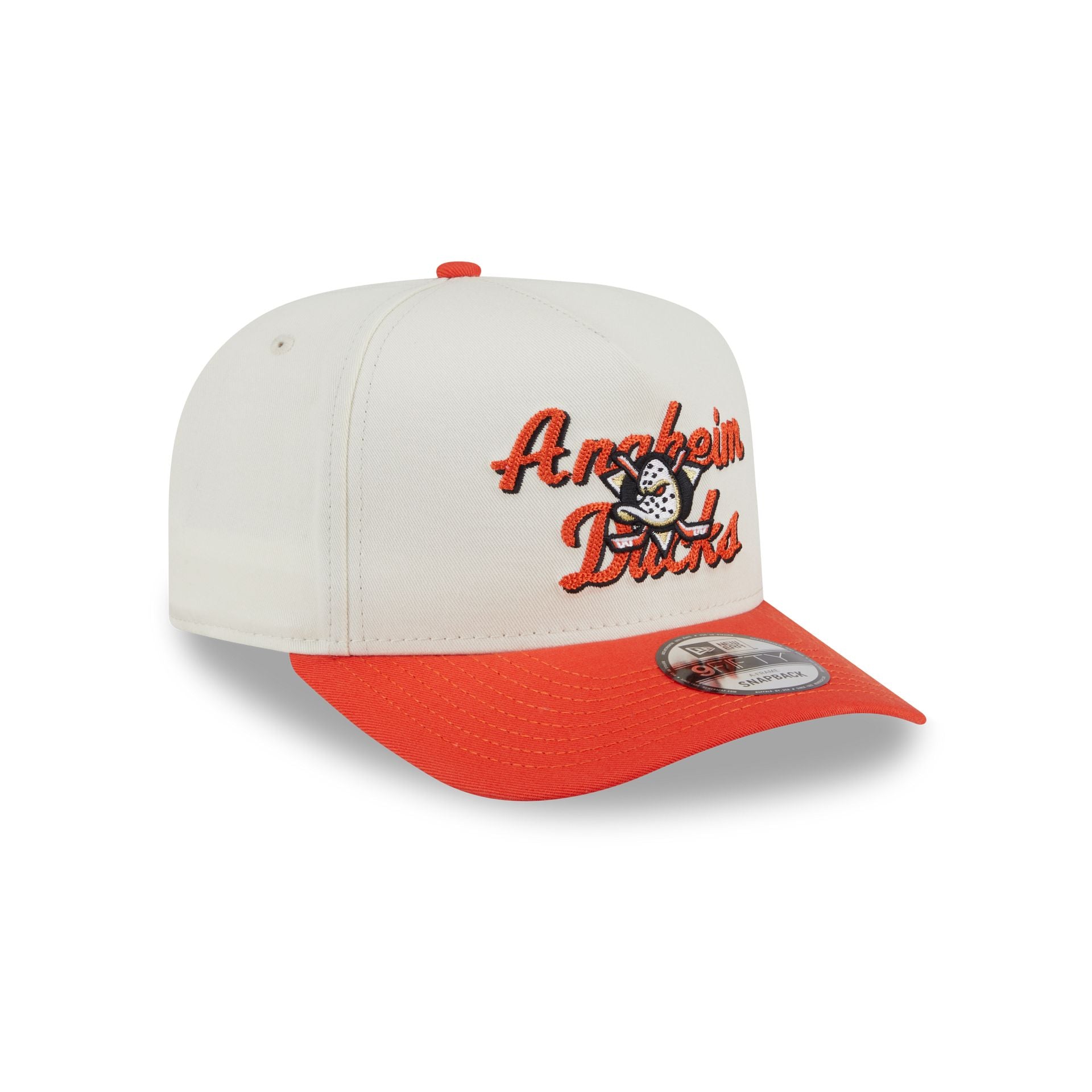 Anaheim Ducks Chainstitch 9FIFTY A-Frame Snapback Hat - Image 3
