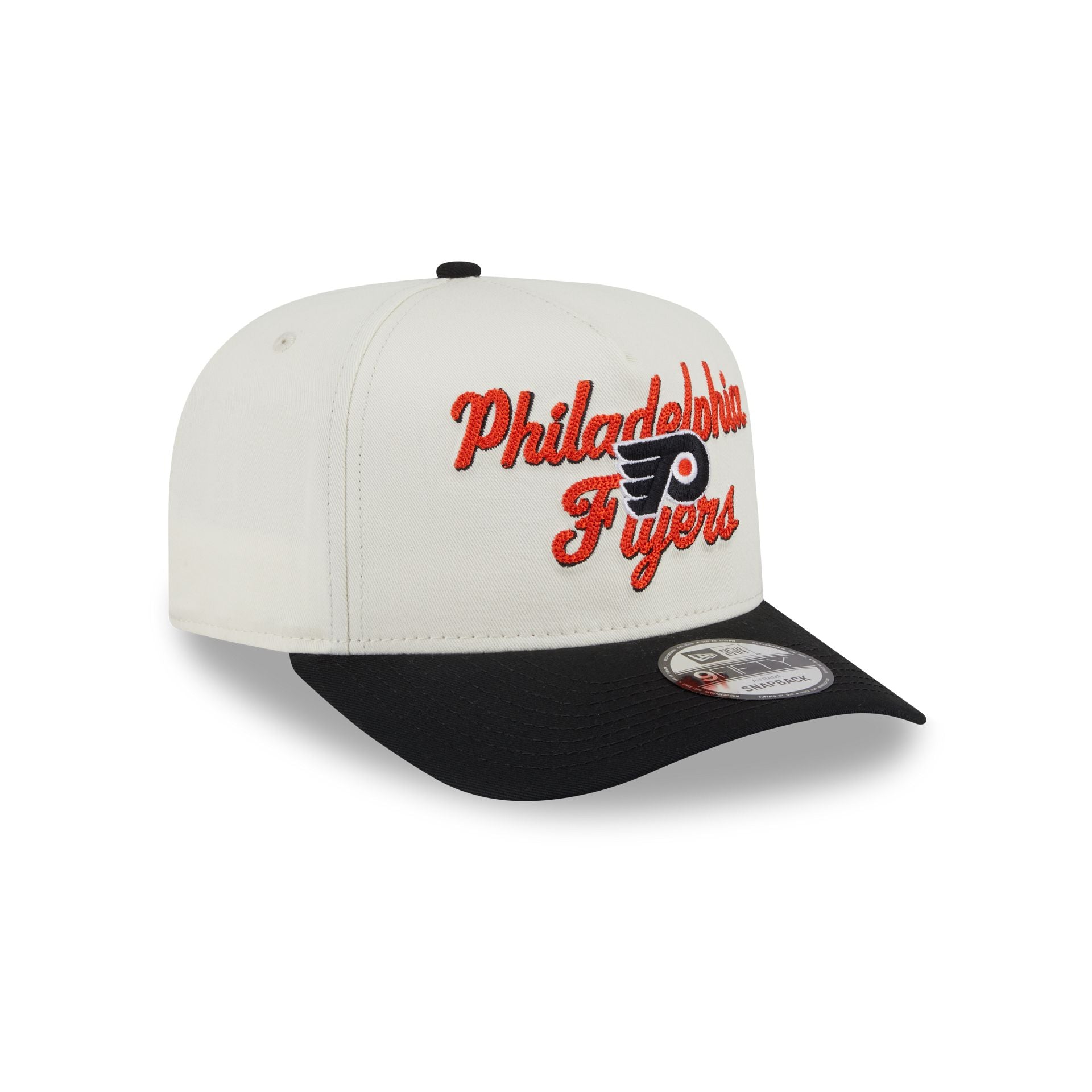 Philadelphia Flyers Chainstitch 9FIFTY A-Frame Snapback Hat - Image 3