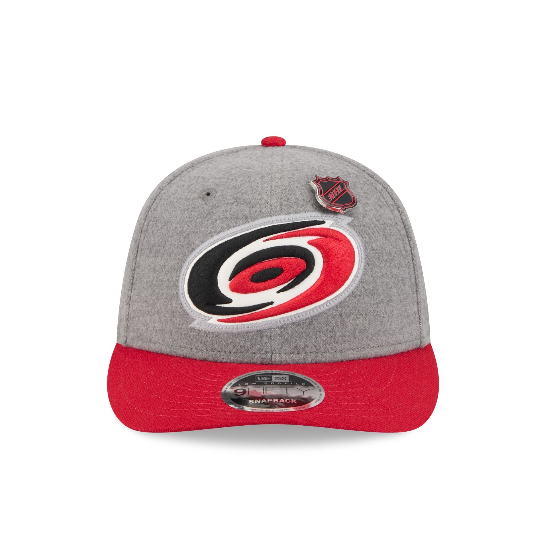 Carolina Hurricanes Heather Gray Wool Low Profile 9FIFTY Snapback Hat - Image 2