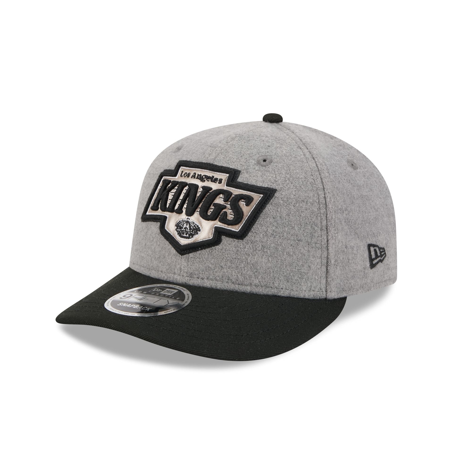Los Angeles Kings Heather Gray Wool Low Profile 9FIFTY Snapback Hat - Image 3