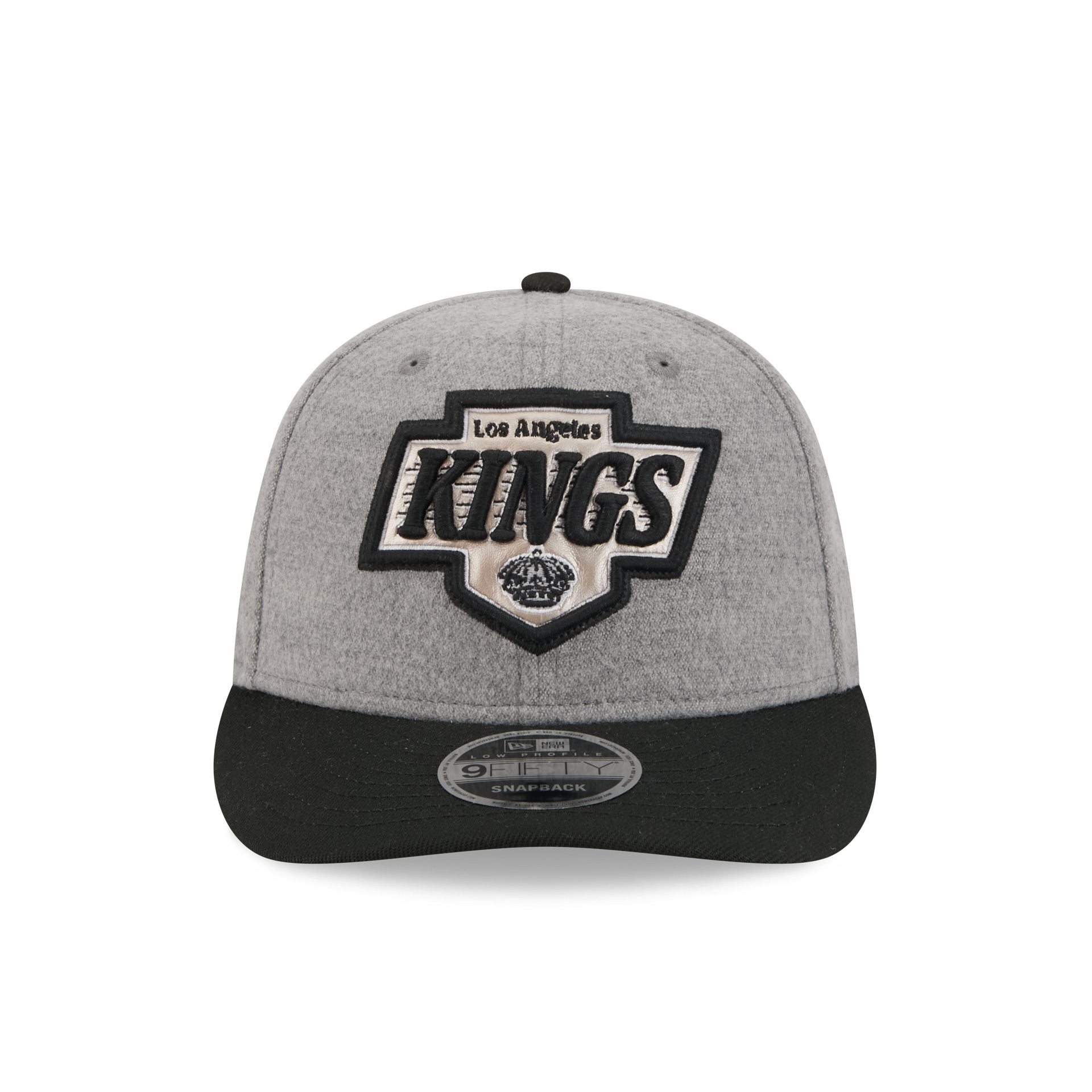 Los Angeles Kings Heather Gray Wool Low Profile 9FIFTY Snapback Hat - Image 2