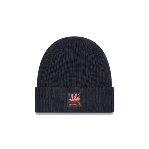 Cincinnati Bengals 2025 Sideline Cold Weather Steel Clouds Cuff Knit Beanie