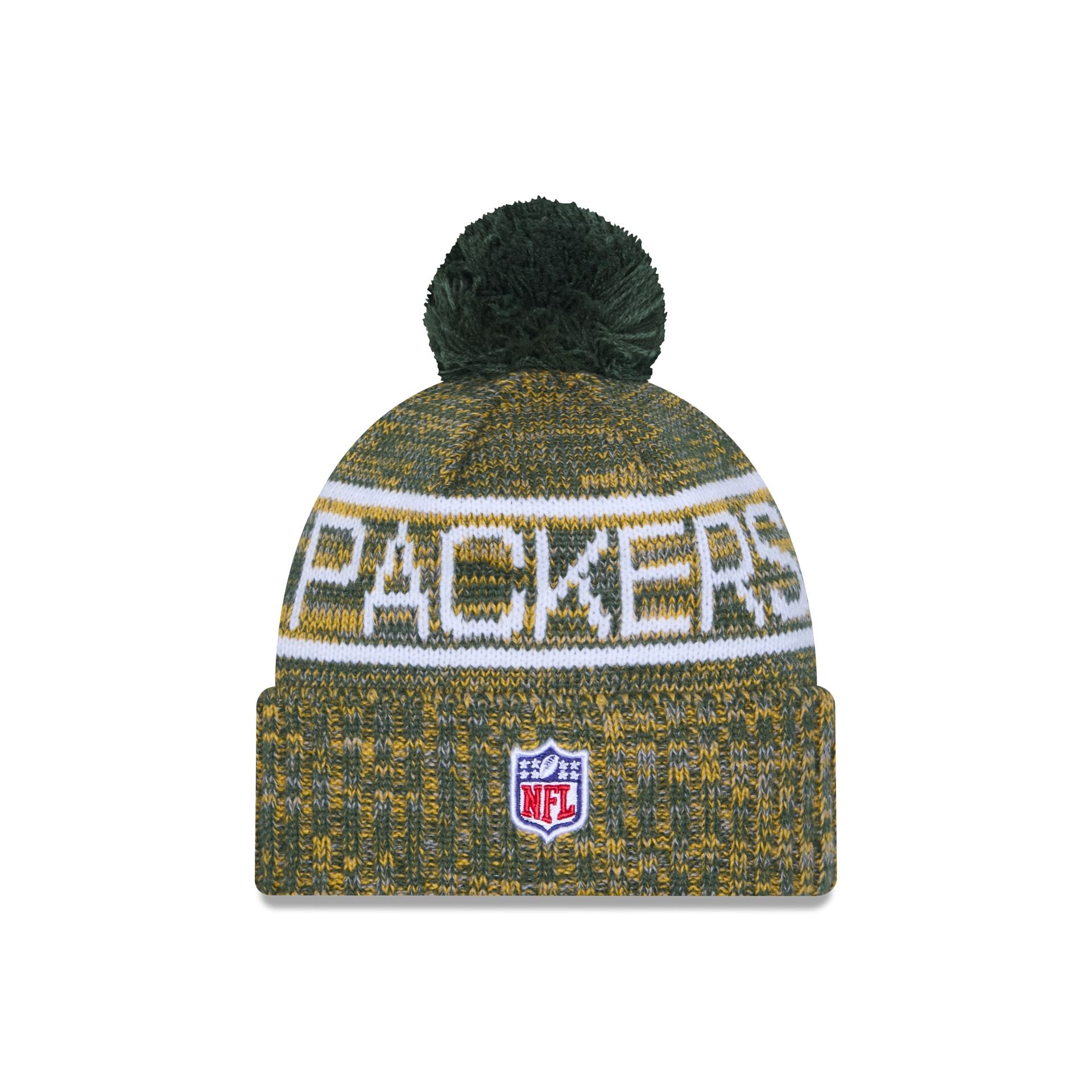 Green Bay Packers 2025 Sideline Cold Weather Pom Knit Hat - Image 3