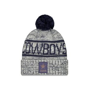 Dallas Cowboys 2025 Sideline Cold Weather Pom Knit Hat